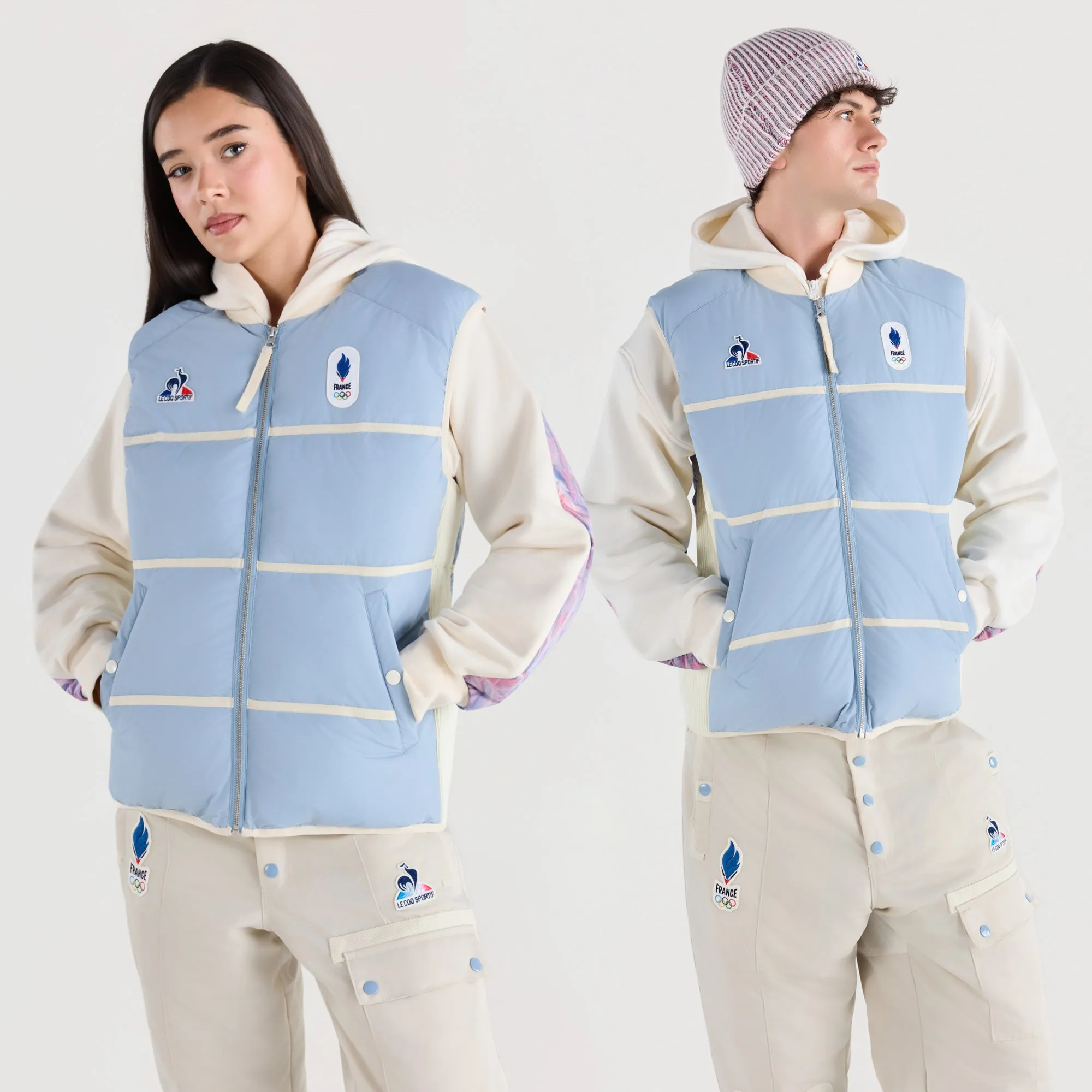 2610164-EFRO 26 Doudoune SL N°1 M ashley blue | Doudoune sans manche déperlante Unisexe sold by Le Coq Sportif