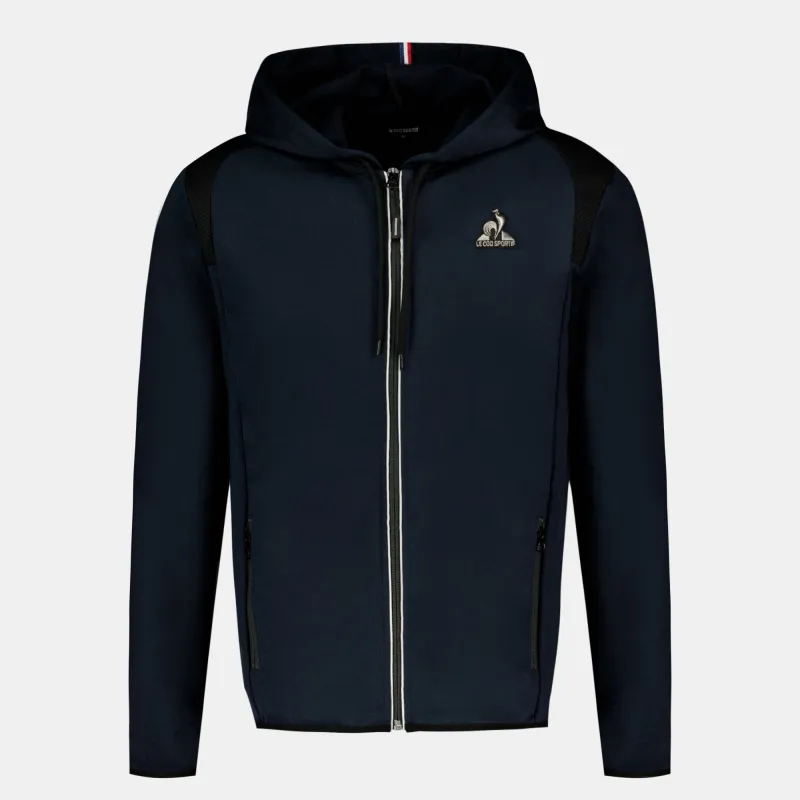 2610137-COQ D'ARGENT SP FZ Hoody N°1 M sky capta | Sweat zippé à capuche Homme sold by Le Coq Sportif