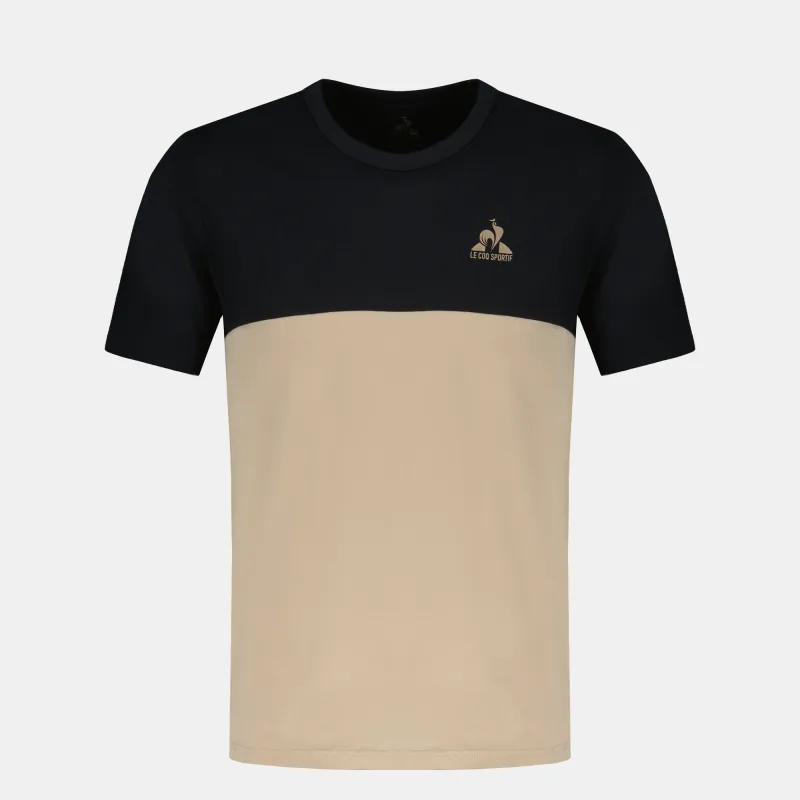2610345-NOEL SP Tee SS N°1 M black/safari | T-shirt Homme sold by Le Coq Sportif