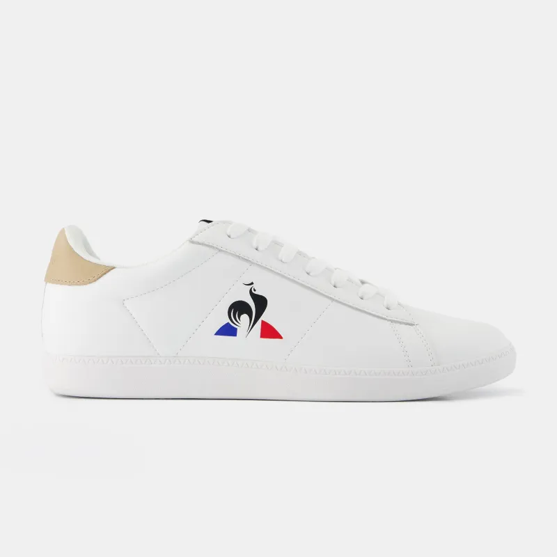 2610458-COURTSET optical white/tan | Chaussures COURTSET Unisexe sold by Le Coq Sportif