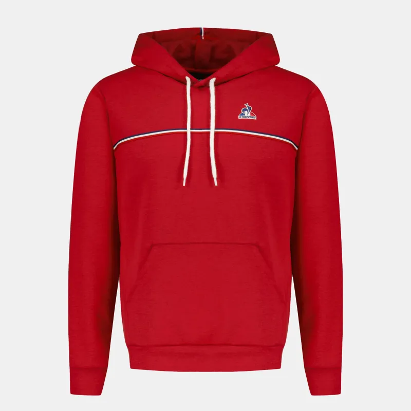 2610121-TRI SP Hoody N°1 M now/rouge camuset chi | Sweat col rond Homme made by Le Coq Sportif