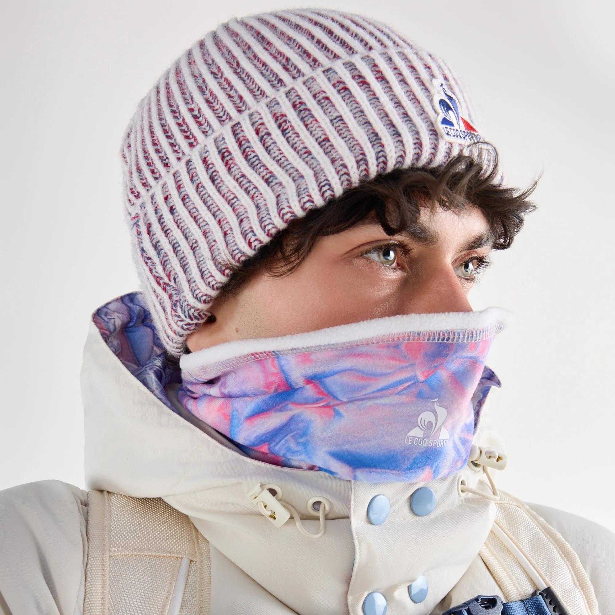 2610261-EFR 26 Snood N°1 all over milan | Cache-cou FRANCE en polaire Unisexe sold by Le Coq Sportif