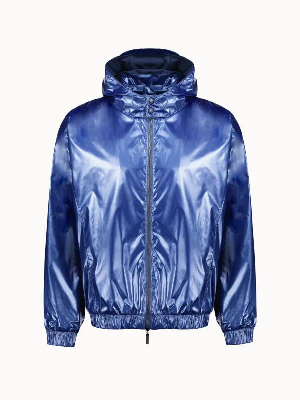 Veste de pluie zippée déperlante effet métallisé sold by Le Coq Sportif