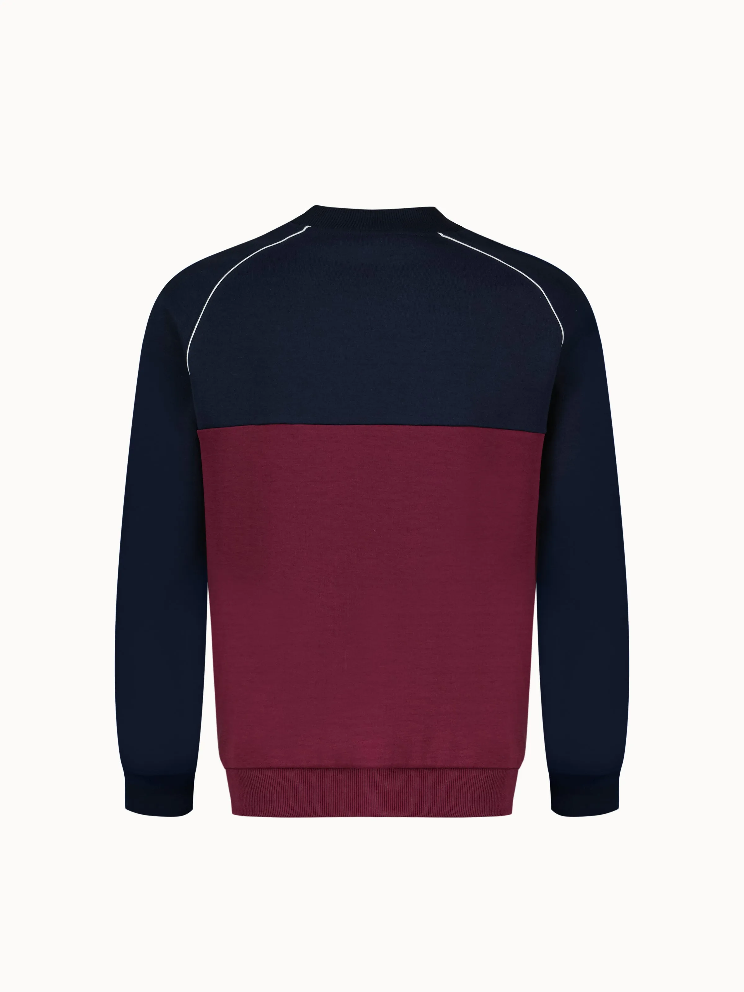 Sweat double face bicolore à col montant et empiècement rayé sold by Le Coq Sportif product image thumbnail 2