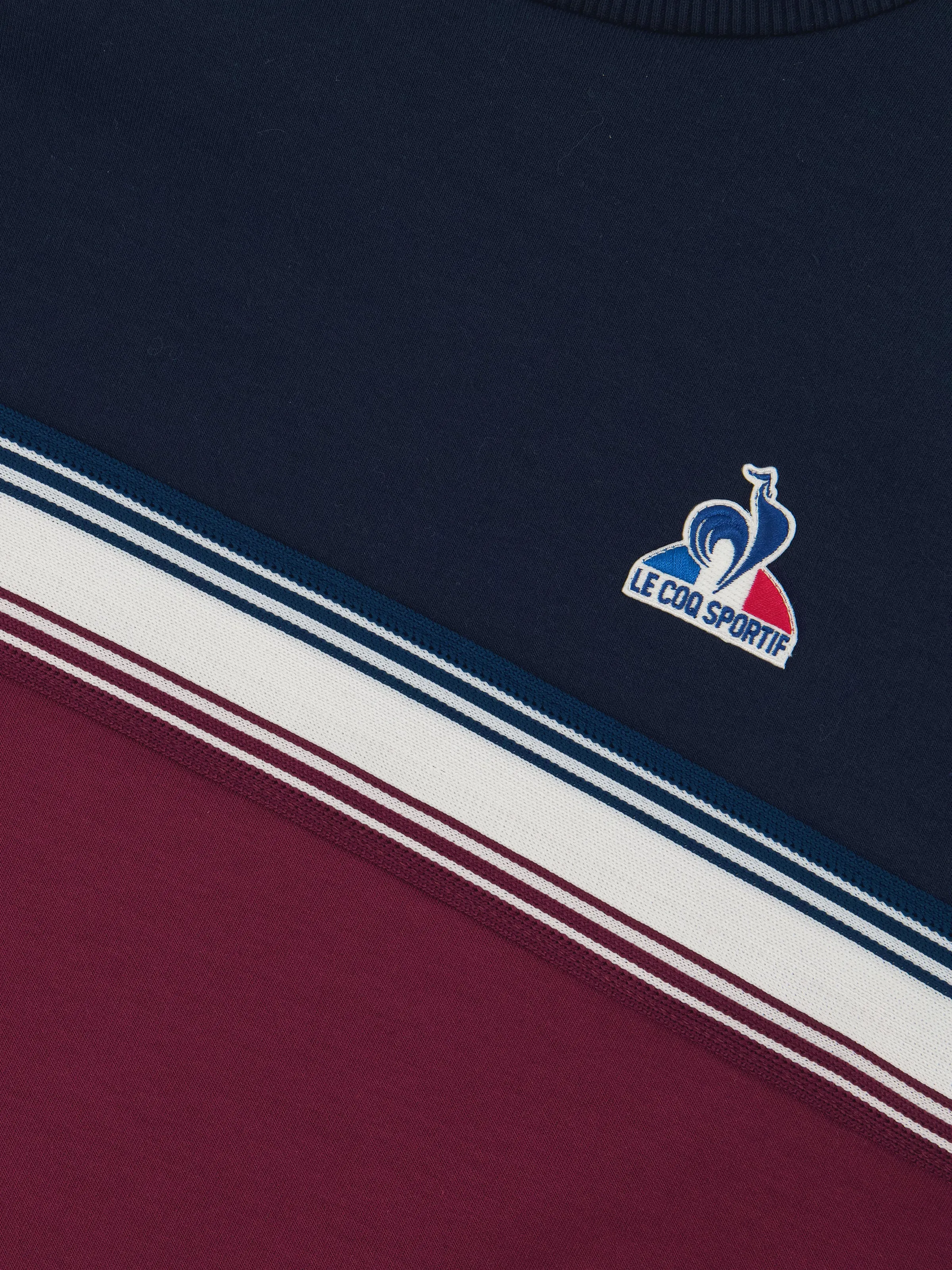 Sweat double face bicolore à col montant et empiècement rayé sold by Le Coq Sportif product image thumbnail 3
