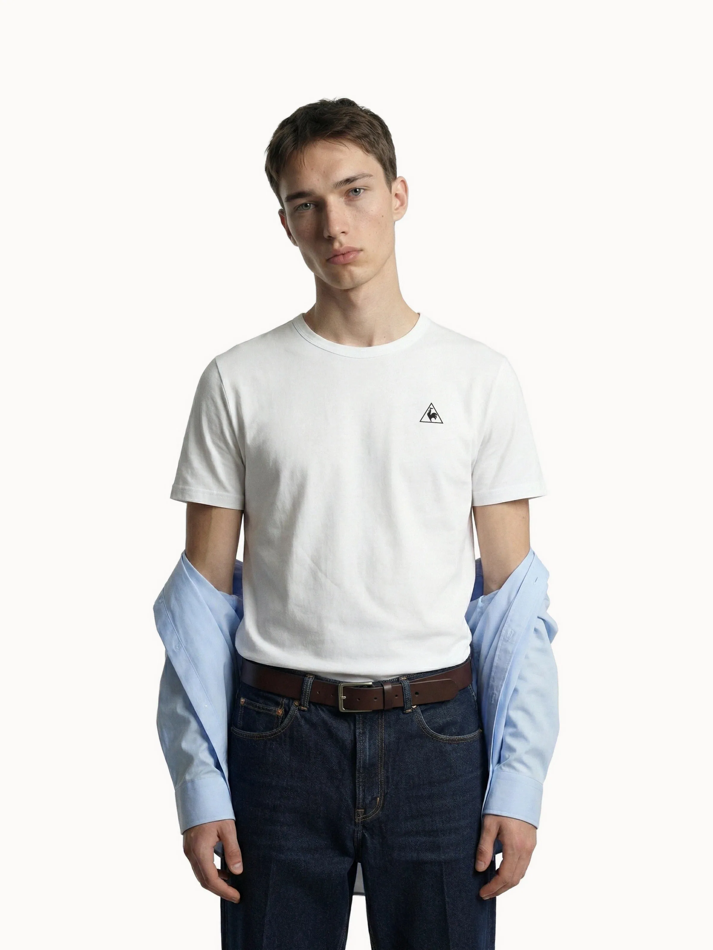 T-shirt en jersey de coton et logo triangle sold by Le Coq Sportif