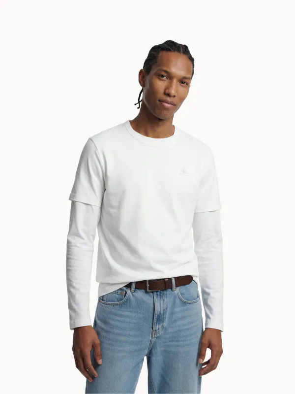 T-shirt relax en jersey de coton et logo triangle sold by Le Coq Sportif