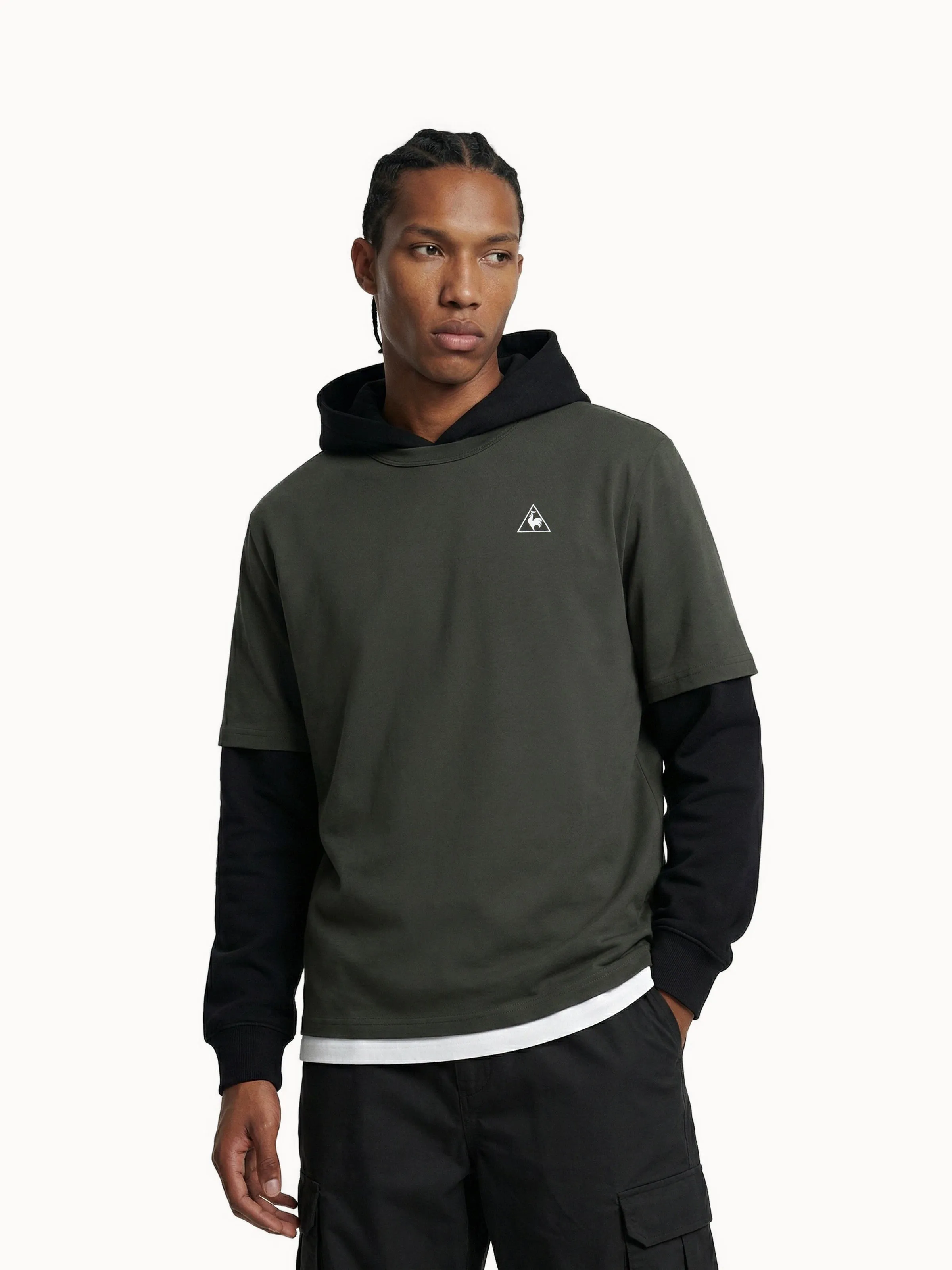T-shirt oversize en jersey de coton et logo triangle sold by Le Coq Sportif