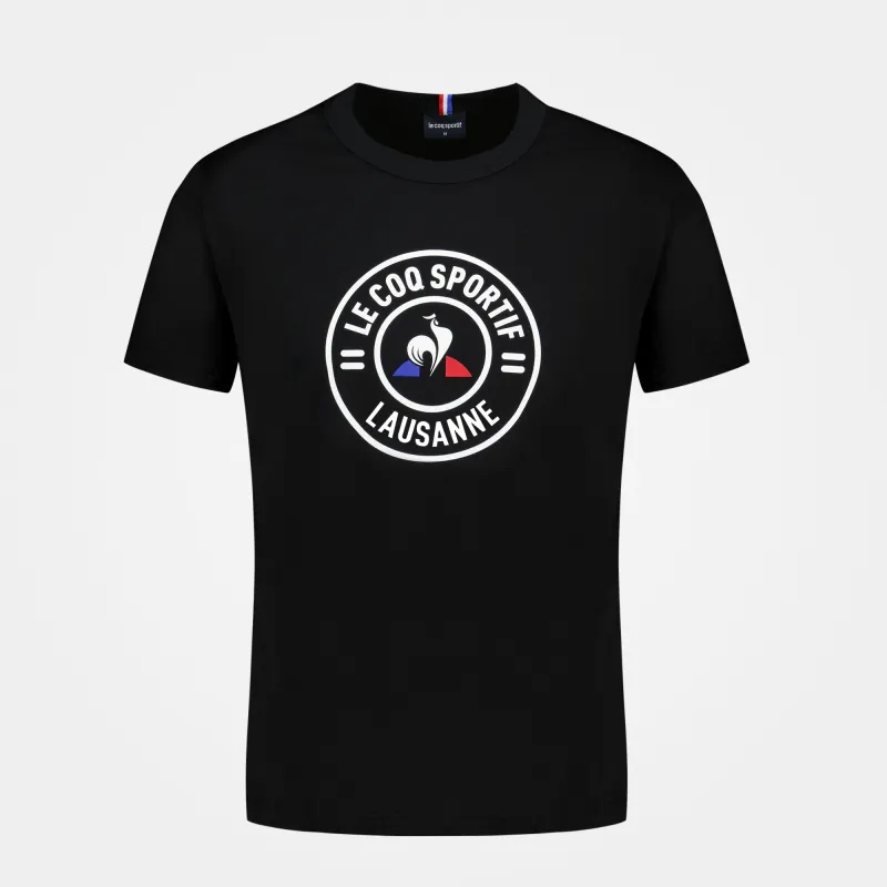 2211042-Tee VILLE SS N°1 M black 2 | T-shirt Unisexe made by Le Coq Sportif