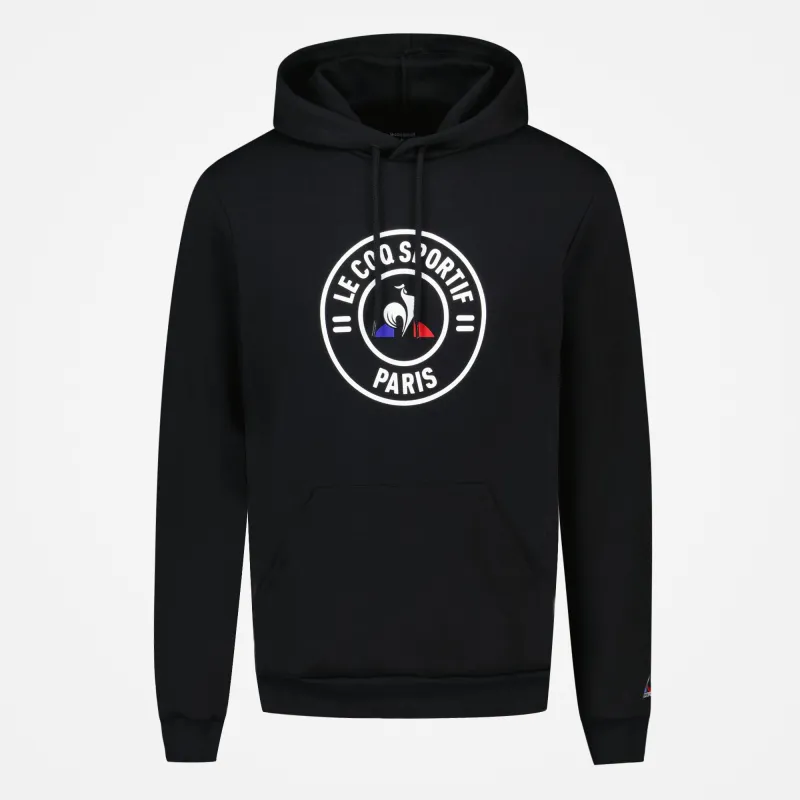 2310698-Hoody VILLE Paris N°1 M black | Sweat à capuche Unisexe made by Le Coq Sportif