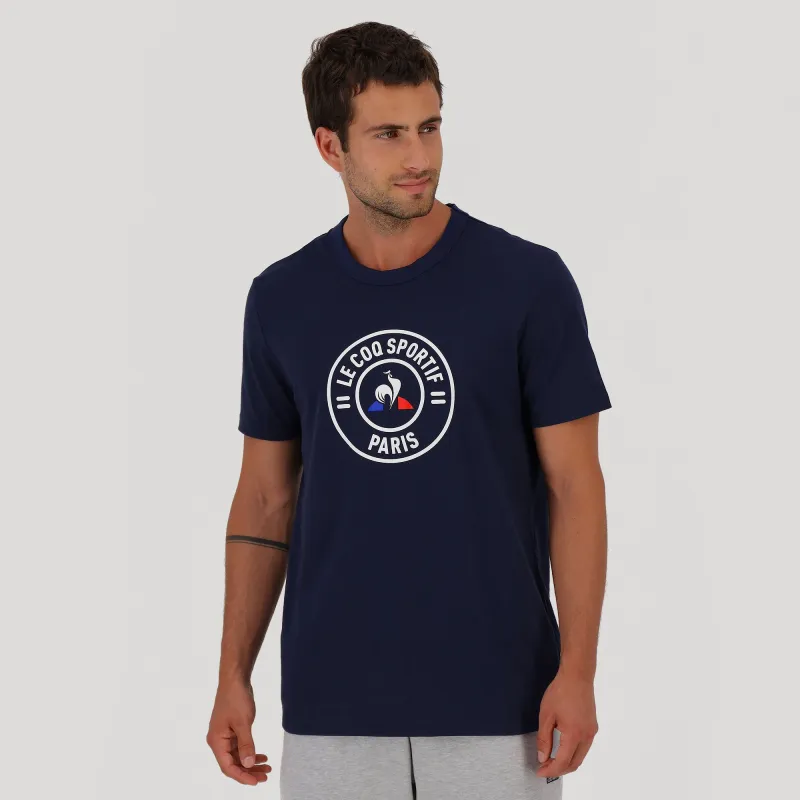 2211046-REOUVERTURE Tee SS N°1 M dress blues 1 | T-shirt Unisexe made by Le Coq Sportif