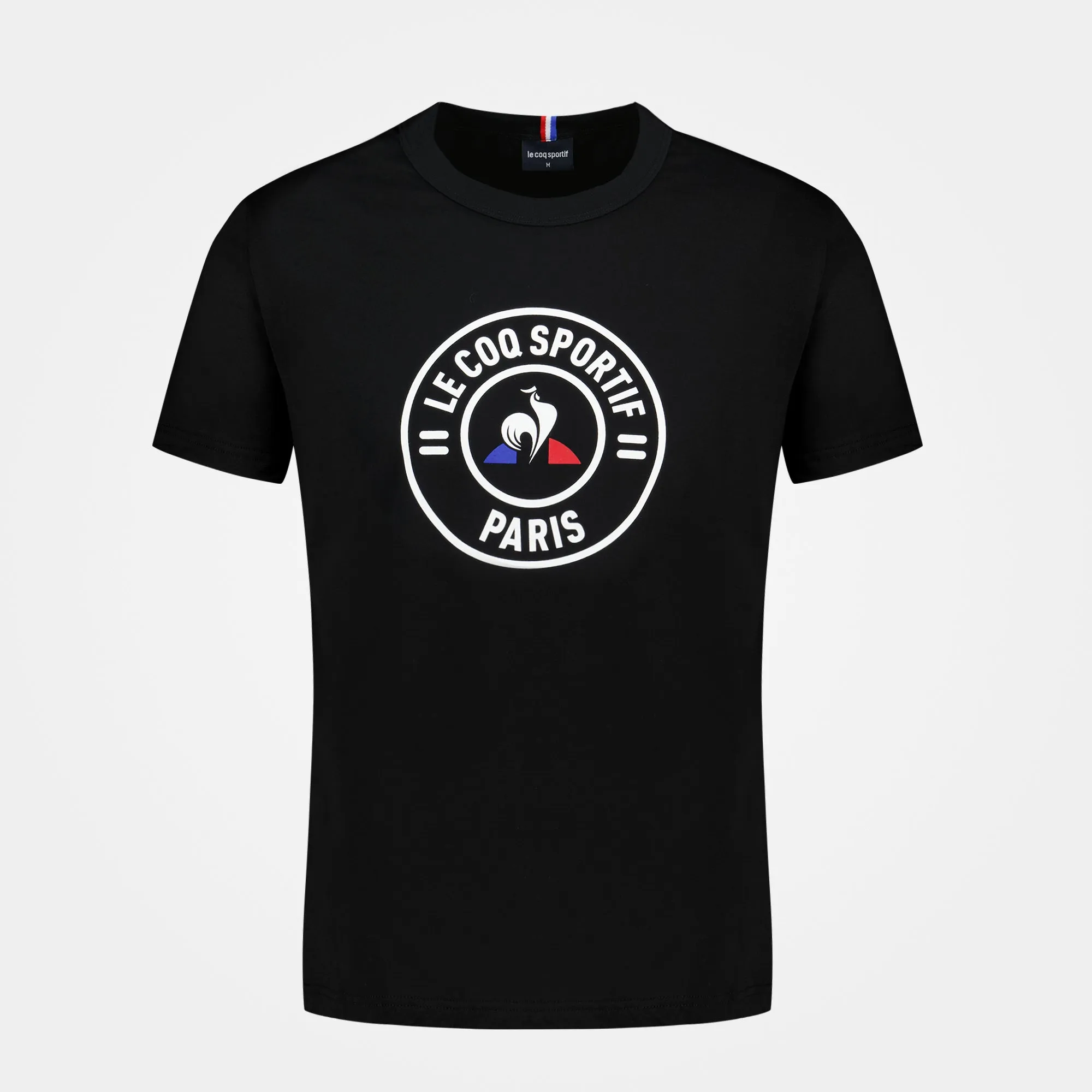 2211040-REOUVERTURE Tee SS N°1 M black | T-shirt Unisexe sold by Le Coq Sportif
