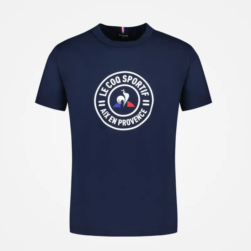2121503-REOUVERTURE Tee SS N°1 M dress blues | T-shirt Unisexe made by Le Coq Sportif