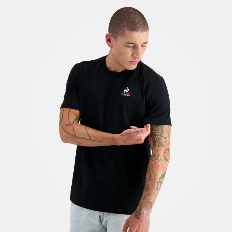 2310544-ESS Tee SS N°4 M black | T-shirt Homme made by Le Coq Sportif