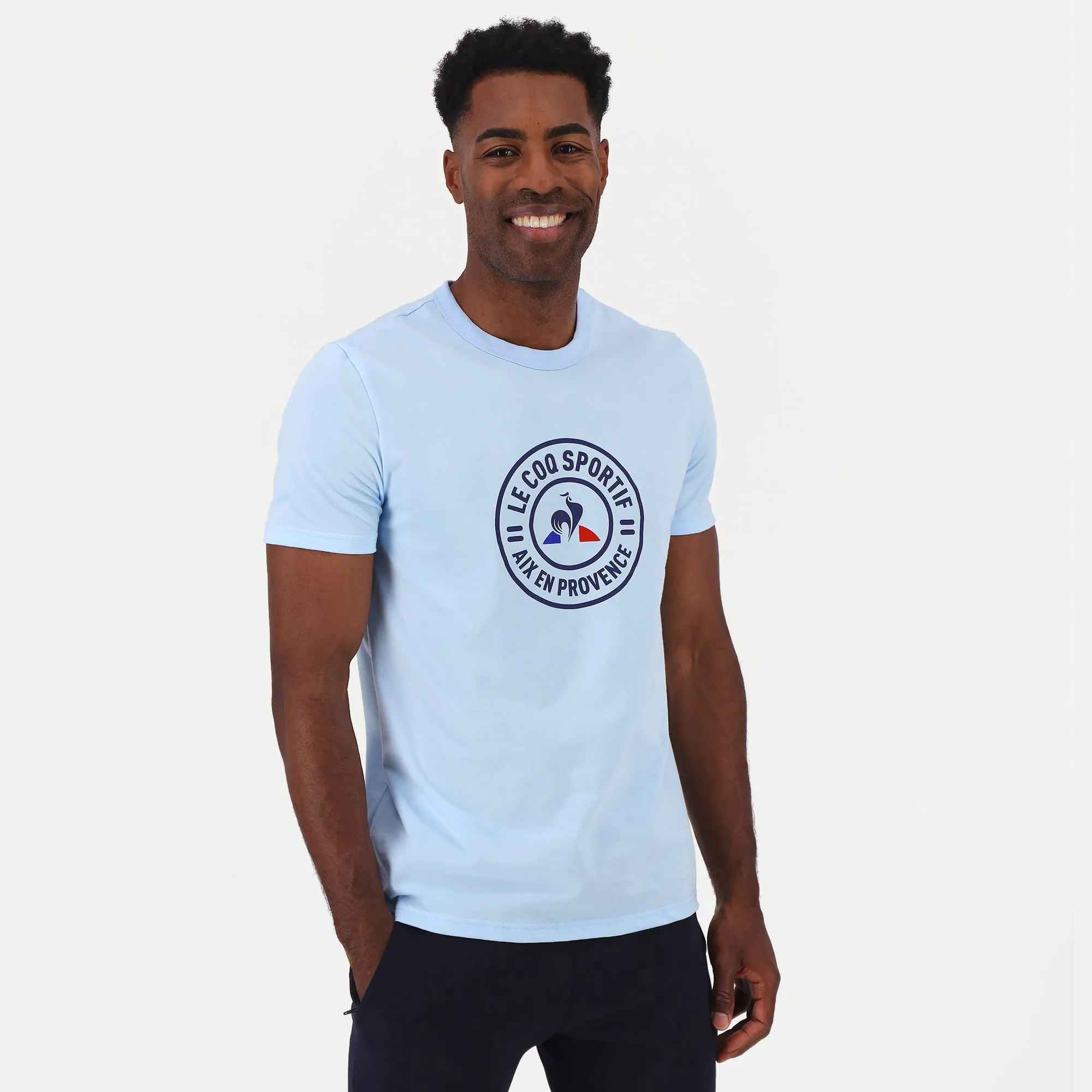 2121501-REOUVERTURE Tee SS N°1 M blue 92 | T-shirt Unisexe sold by Le Coq Sportif product image thumbnail 4
