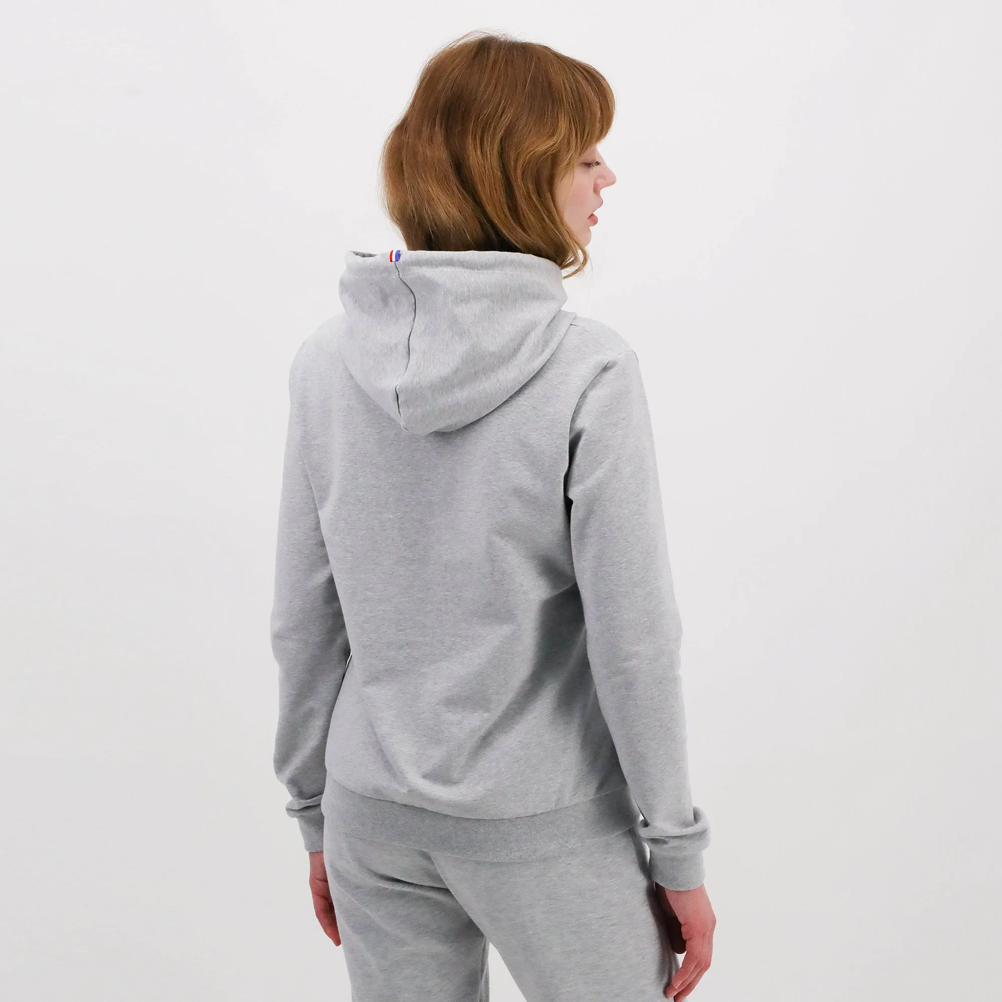 2210515-ESS Hoody N°1 W gris chiné clair | Sweat à capuche Femme sold by Le Coq Sportif product image thumbnail 5