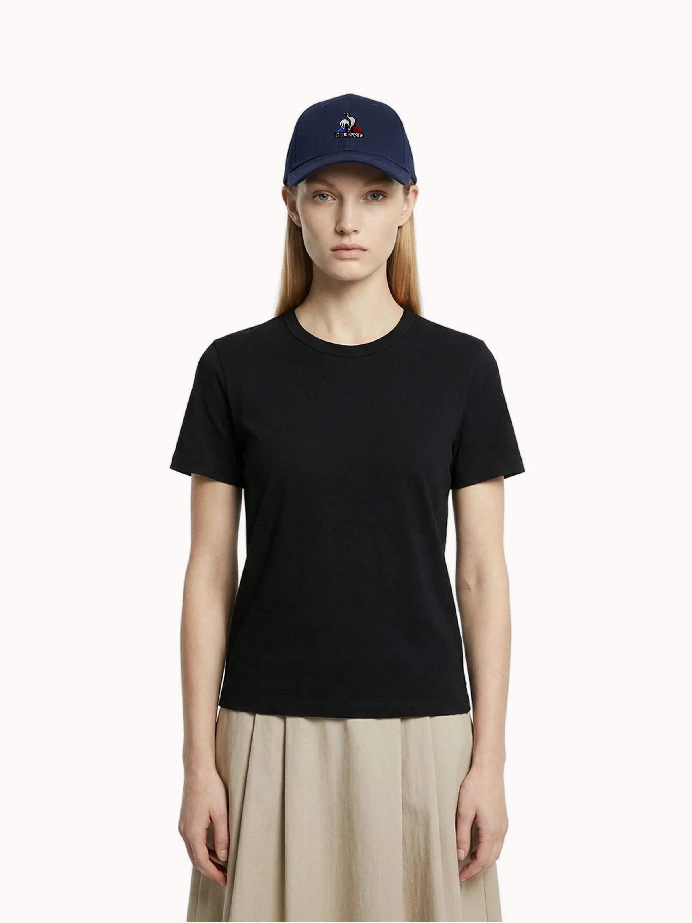T-shirt crop Essentiel en jersey côtelé sold by Le Coq Sportif