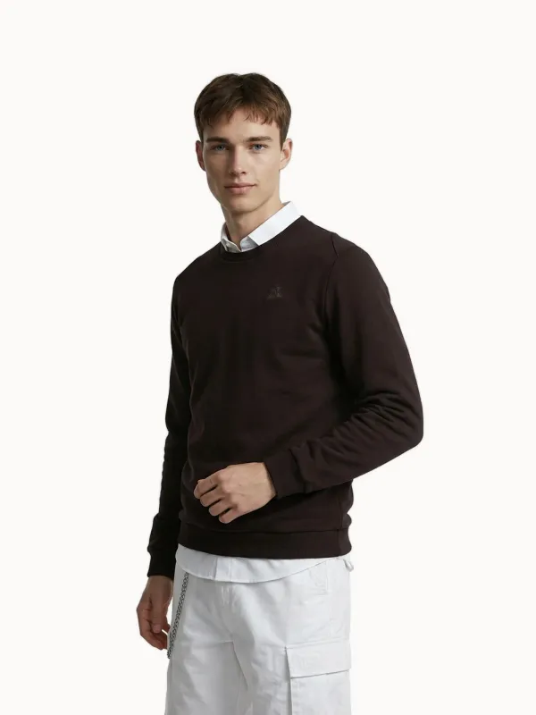 Sweat col rond Essentiel en double face made by Le Coq Sportif