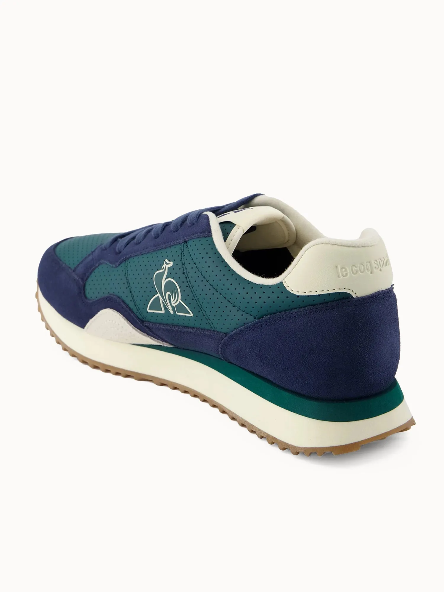 Sneakers rétro-running en cuir perforé et suede Jet Star sold by Le Coq Sportif product image thumbnail 4
