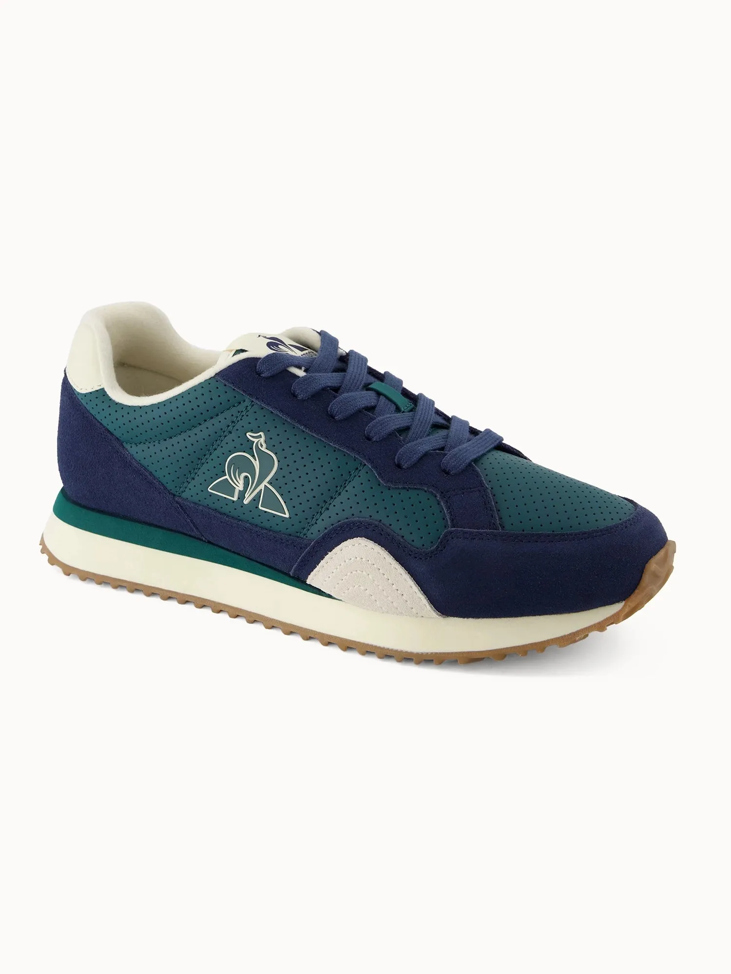 Sneakers rétro-running en cuir perforé et suede Jet Star sold by Le Coq Sportif product image thumbnail 3