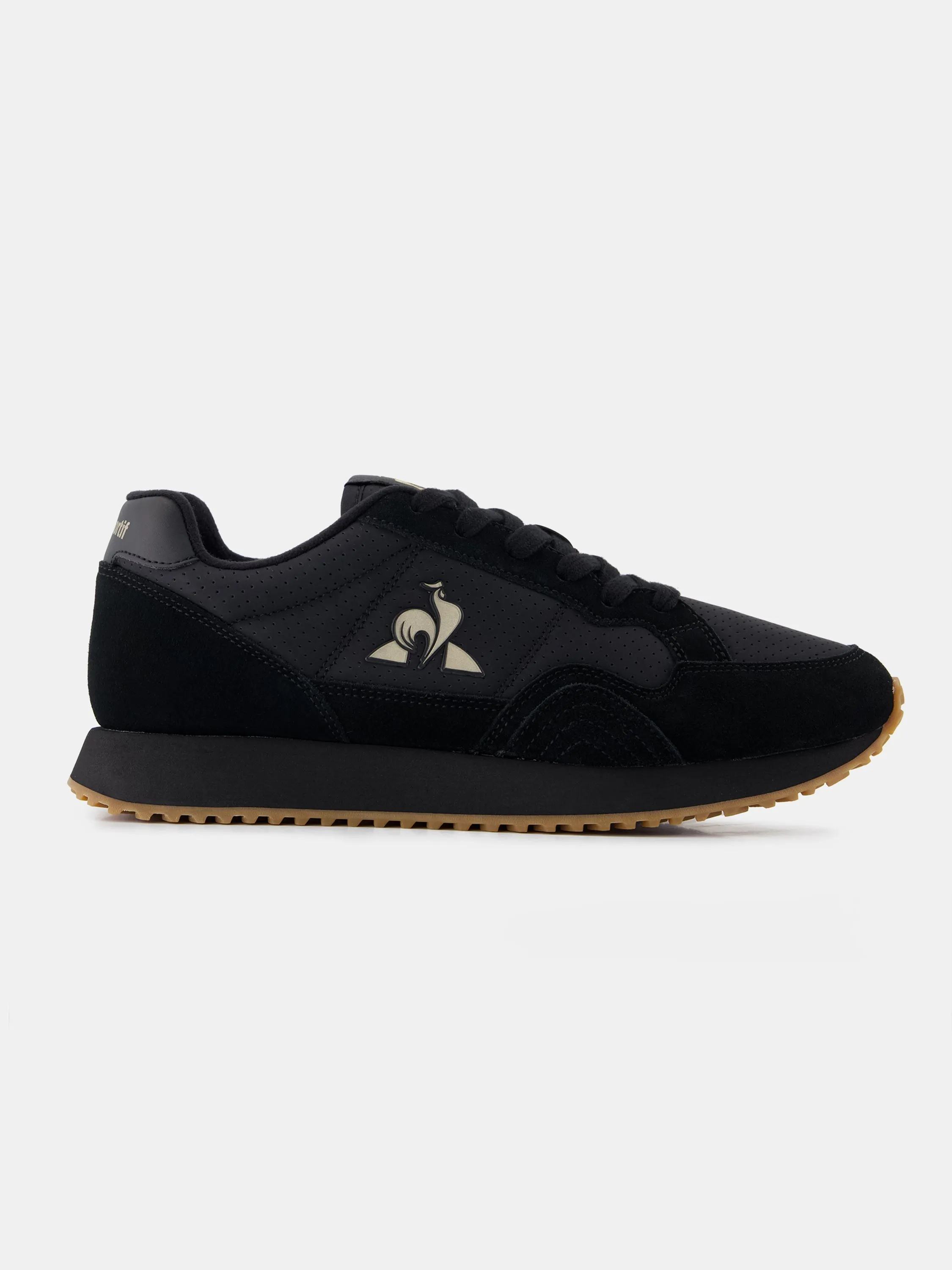 Sneakers rétro-running en cuir perforé et suede Jet Star sold by Le Coq Sportif