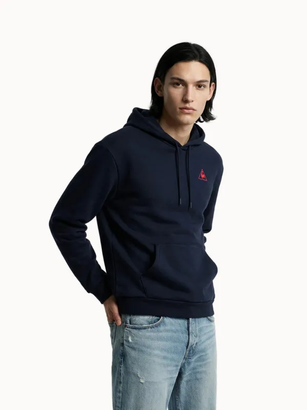 Sweat à capuche relax L'Amour du Sport en molleton gratté made by Le Coq Sportif