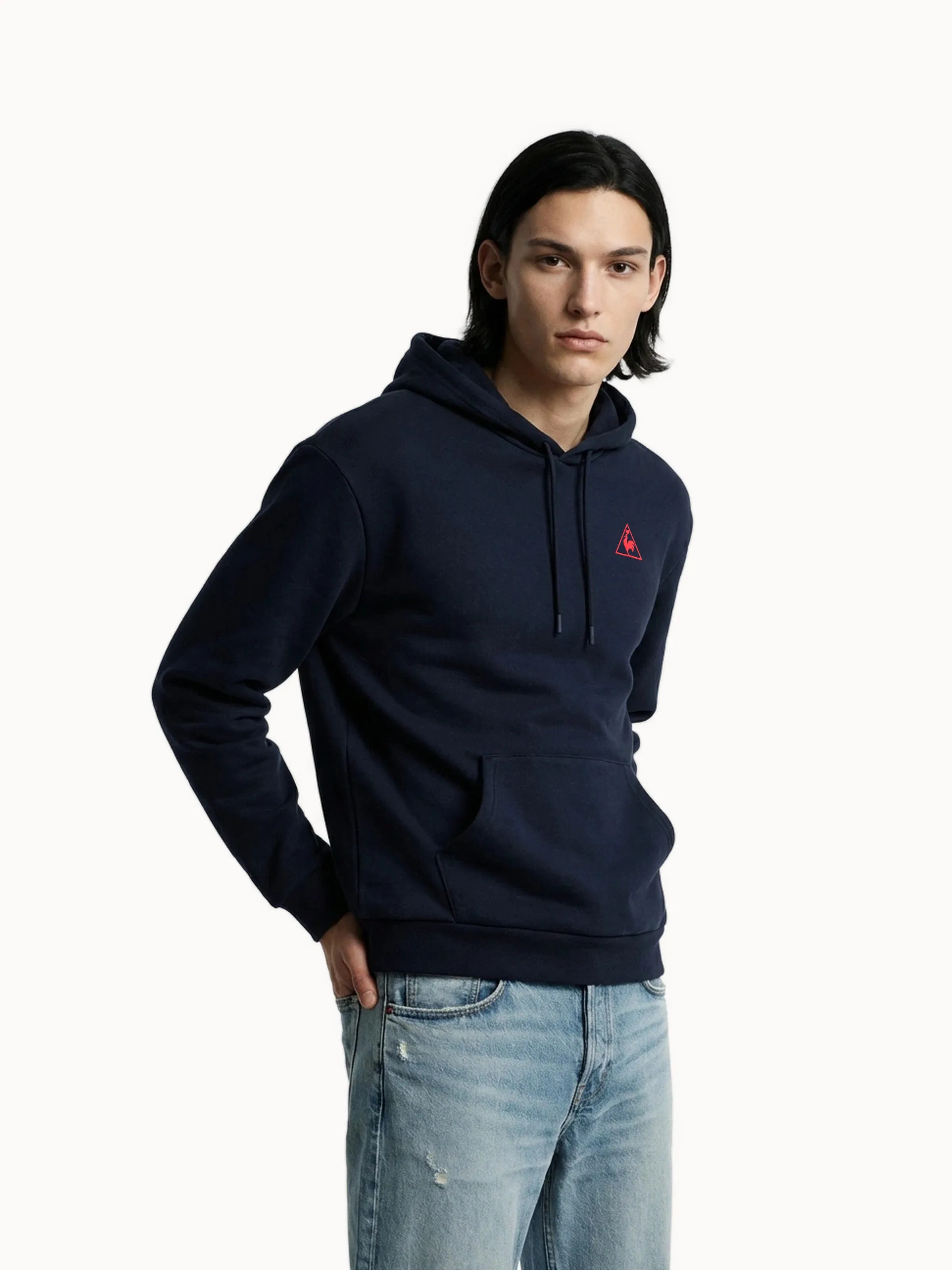 Sweat à capuche relax L'Amour du Sport en molleton gratté sold by Le Coq Sportif
