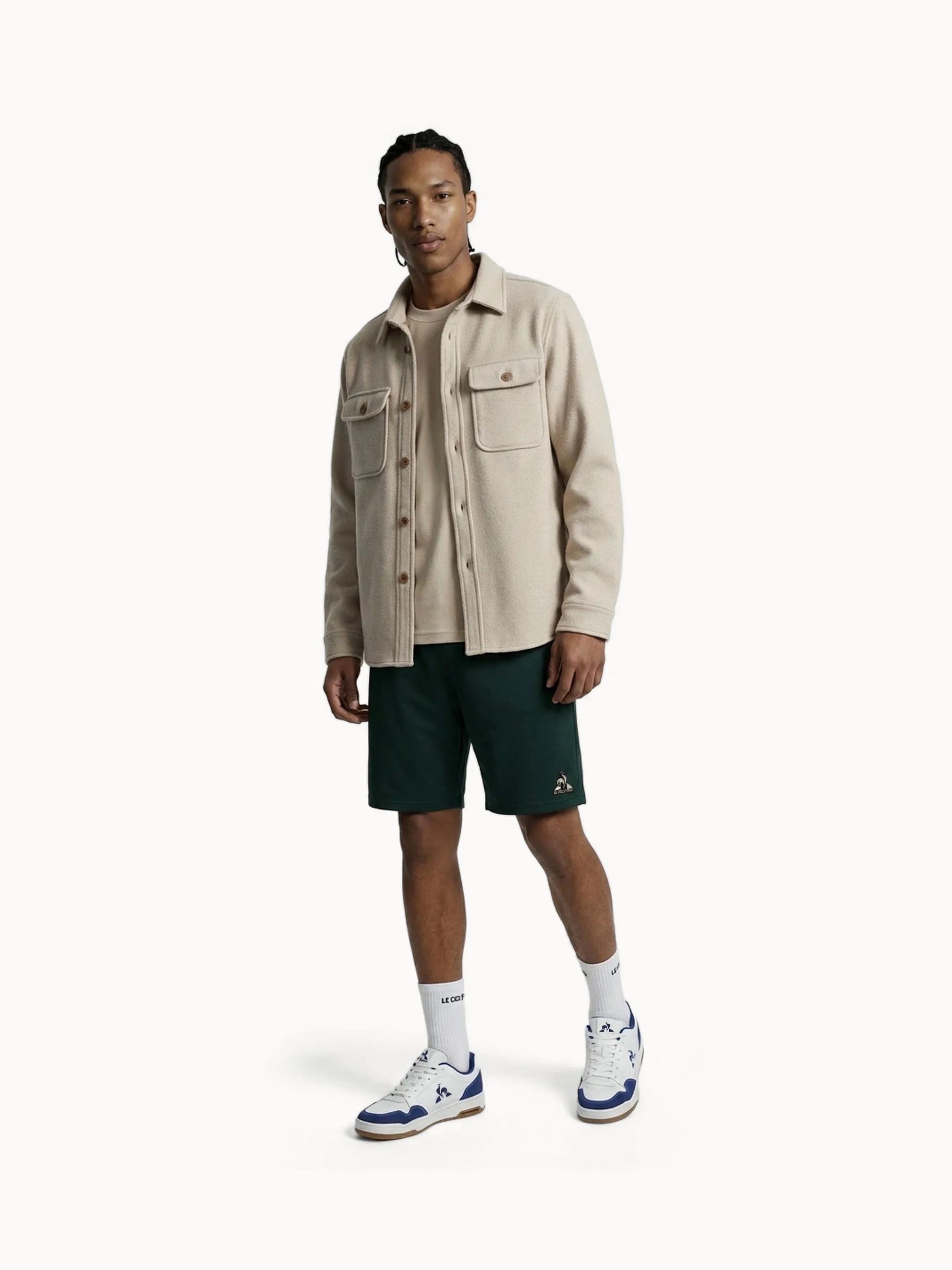 Short Coq d'Argent en jersey double effet piqué sold by Le Coq Sportif product image thumbnail 5