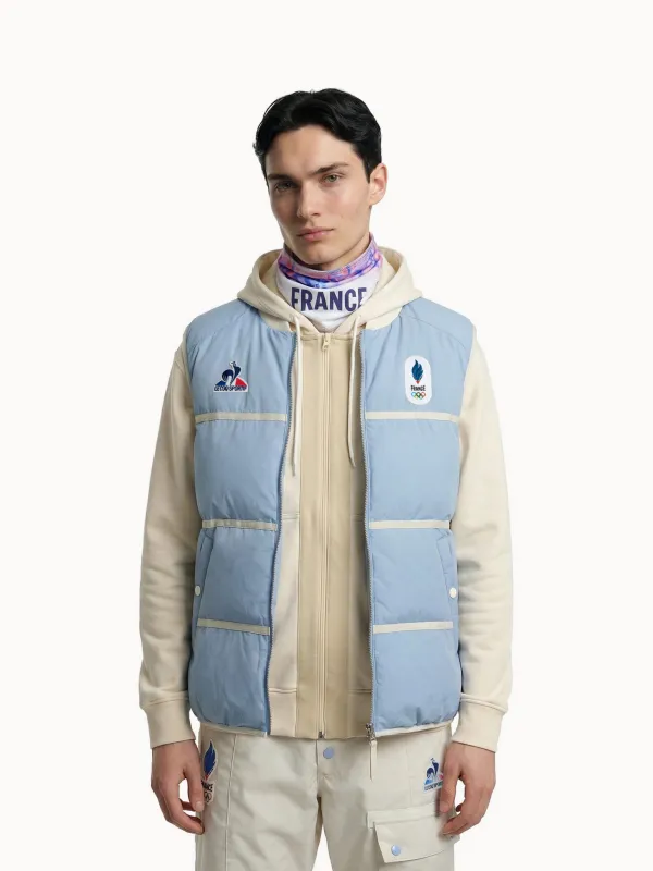 Doudoune déperlante Équipe de France Olympique 2026 made by Le Coq Sportif