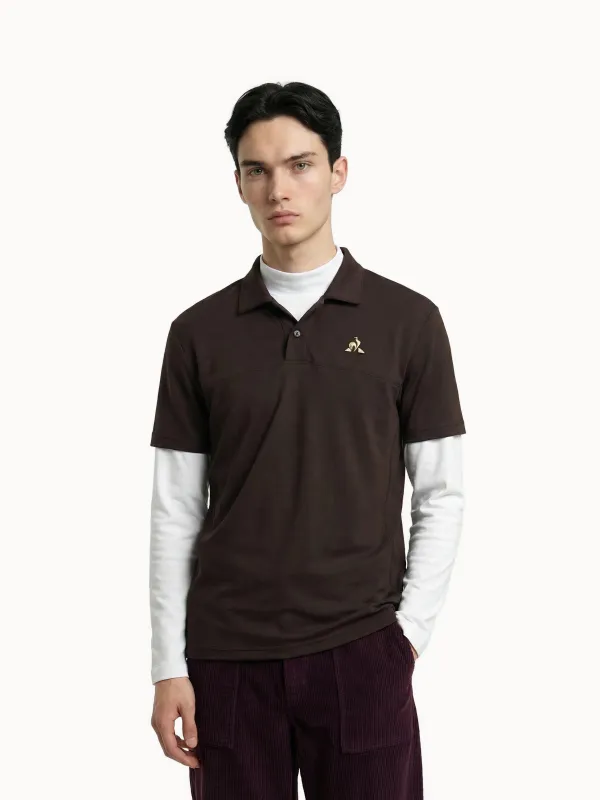 Polo Coq d'Or en double face avec détails texturés made by Le Coq Sportif