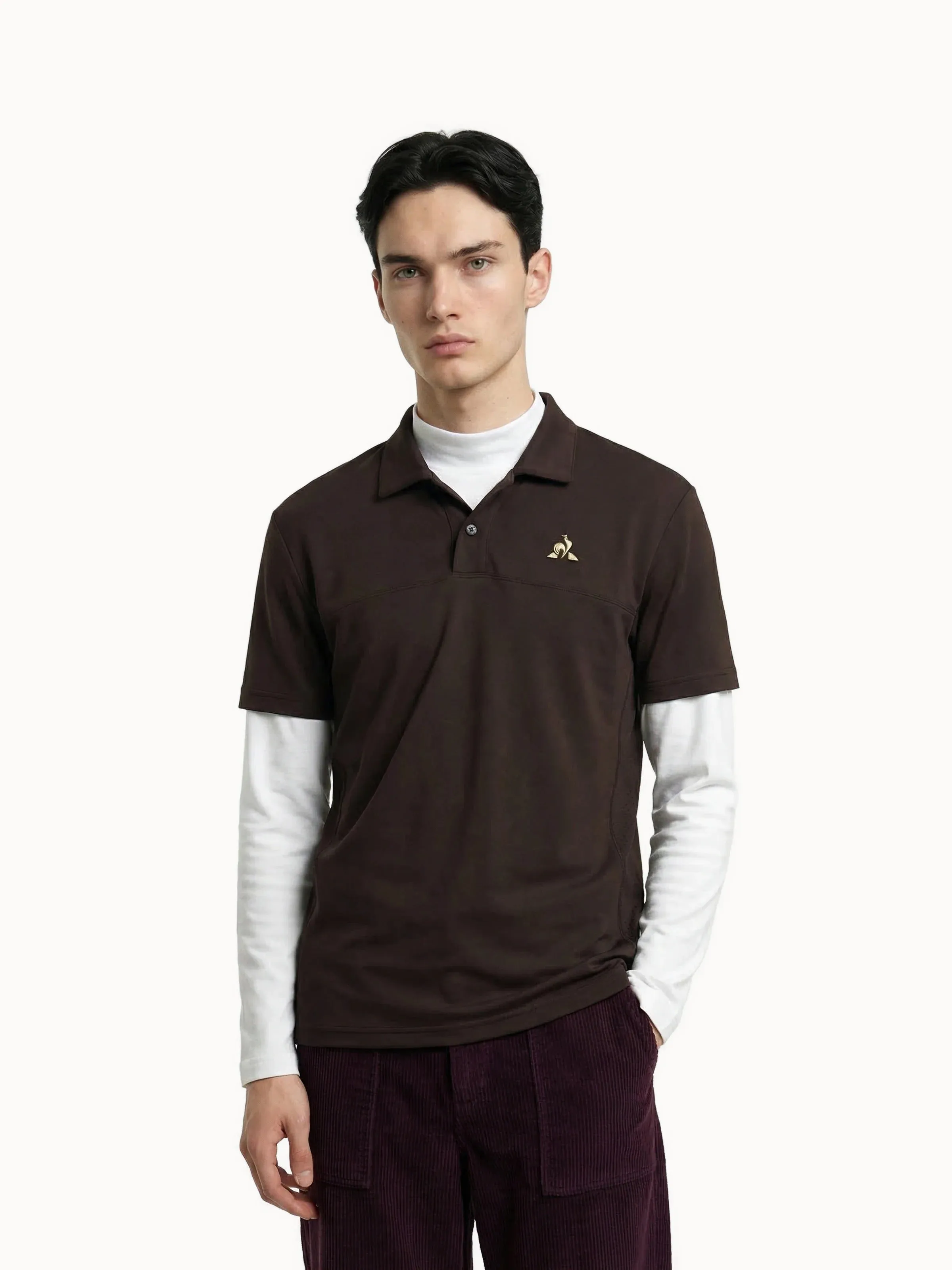 Polo Coq d'Or en double face avec détails texturés sold by Le Coq Sportif