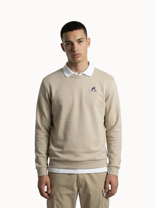 Sweat col rond Essentiel en double face made by Le Coq Sportif