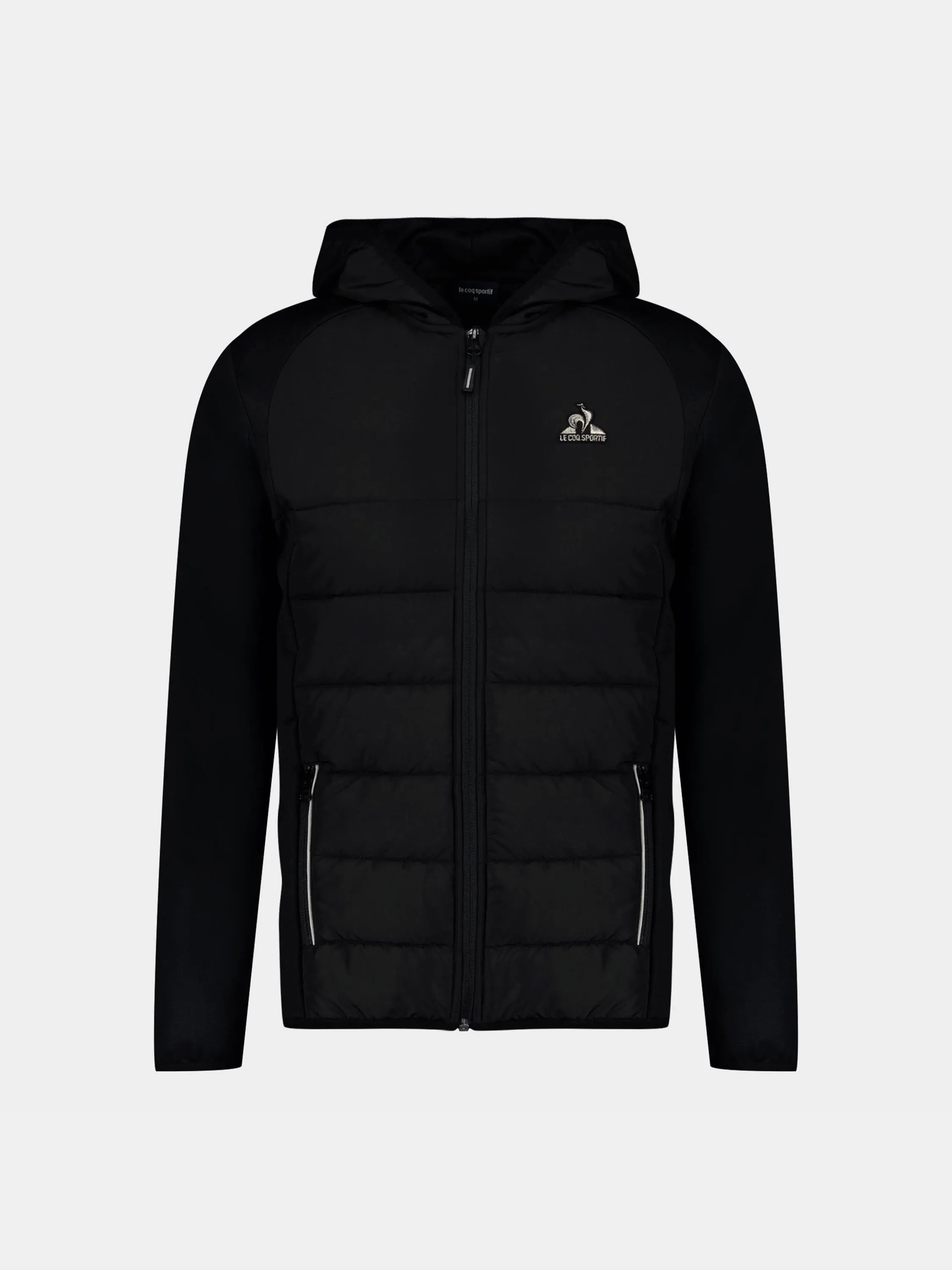 Veste zippée à capuche matelassée bi-matière sold by Le Coq Sportif product image thumbnail 2