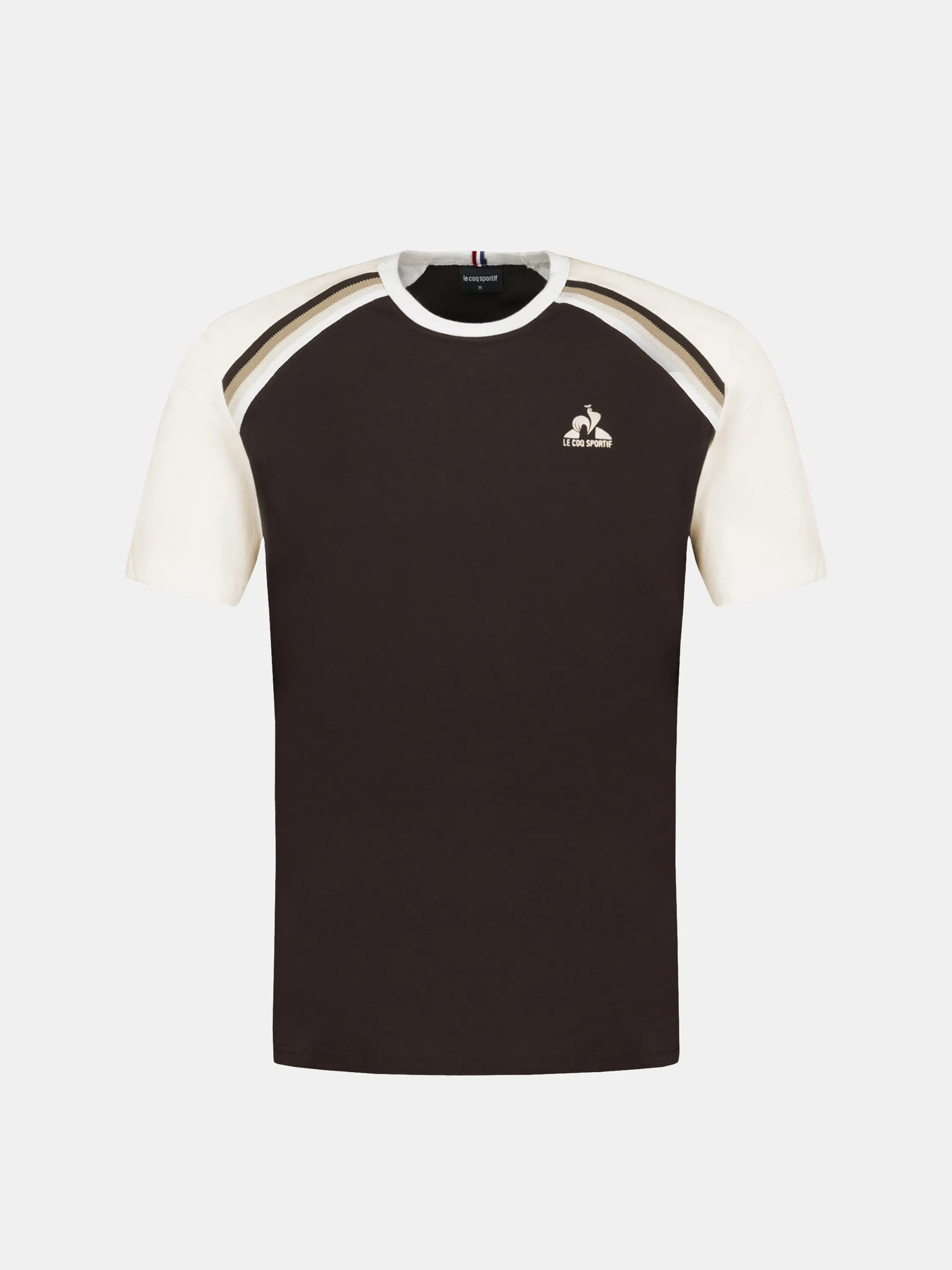 T-shirt en jersey de coton avec bandes rayées épaules sold by Le Coq Sportif product image thumbnail 2