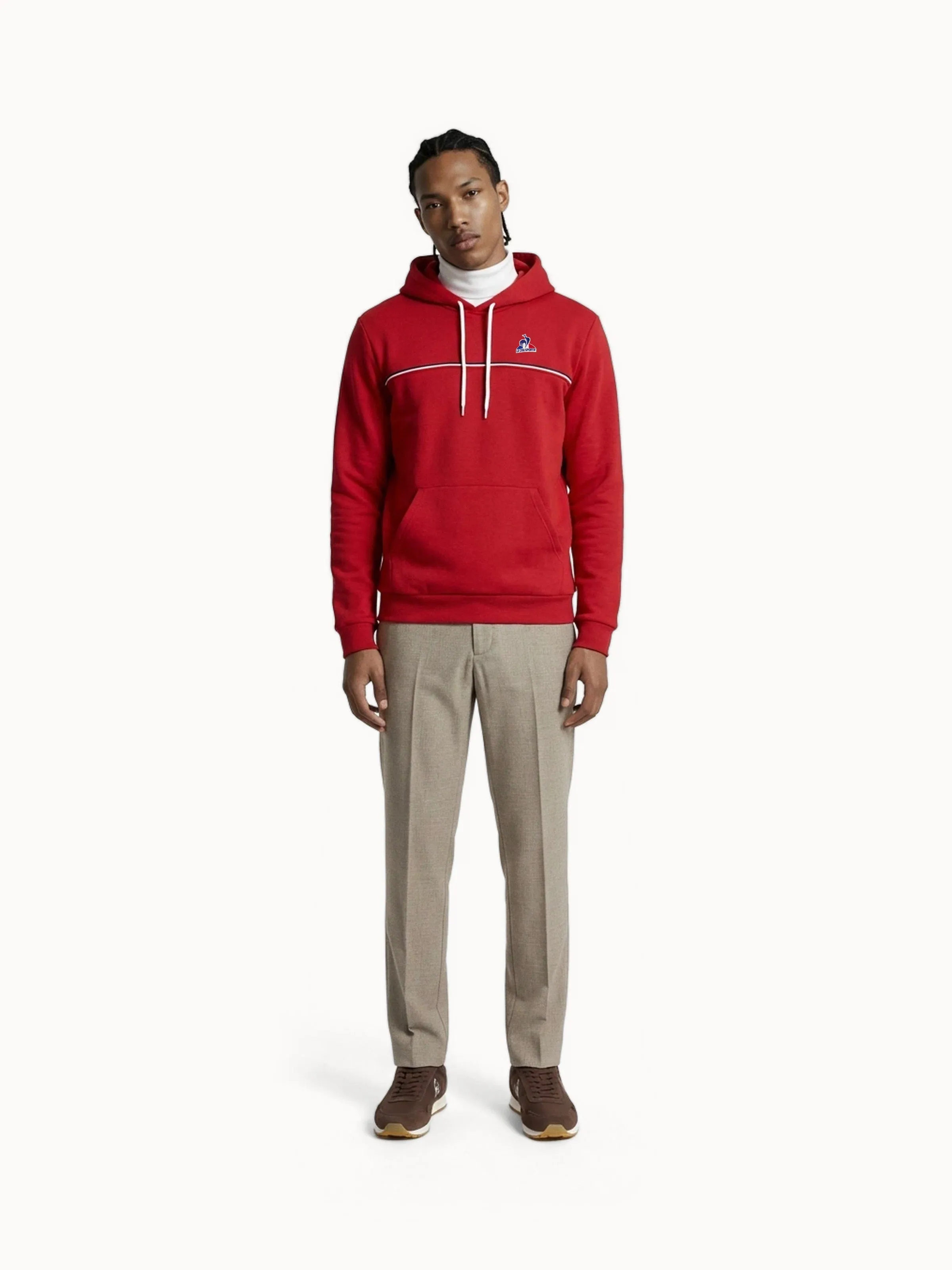 Sweat à capuche en double face avec détail tricolore sold by Le Coq Sportif product image thumbnail 4