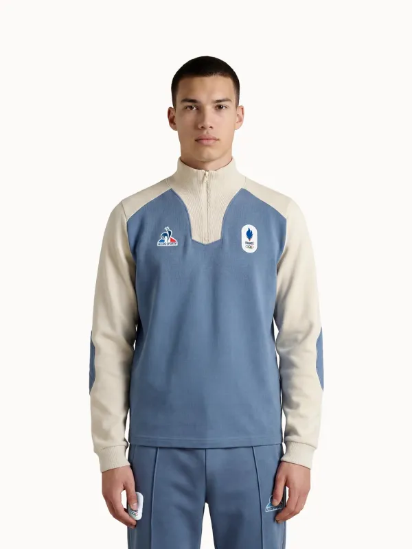 Polo col zippé Équipe de France Olympique 2026 made by Le Coq Sportif