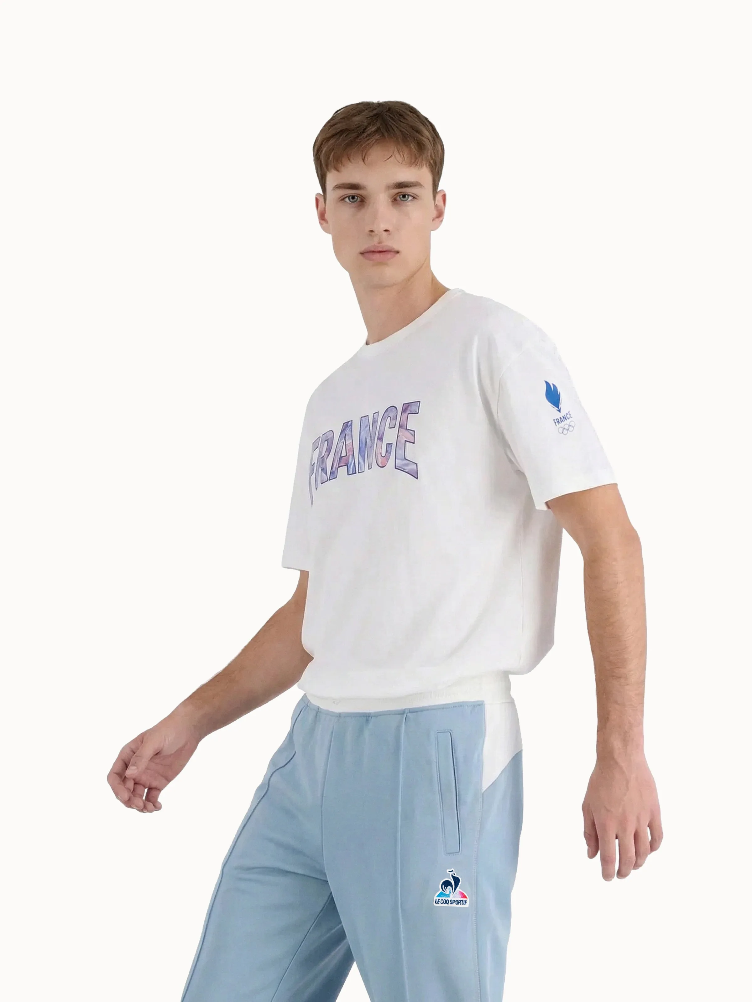 T-shirt Équipe de France Olympique 2026 en jersey de coton sold by Le Coq Sportif