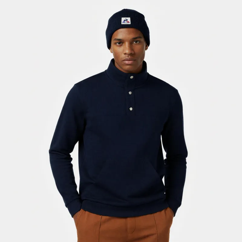 Sweat boutonné Essentiel en double face made by Le Coq Sportif