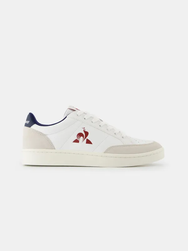 Sneakers de ville en cuir et détails suede Courtnet made by Le Coq Sportif
