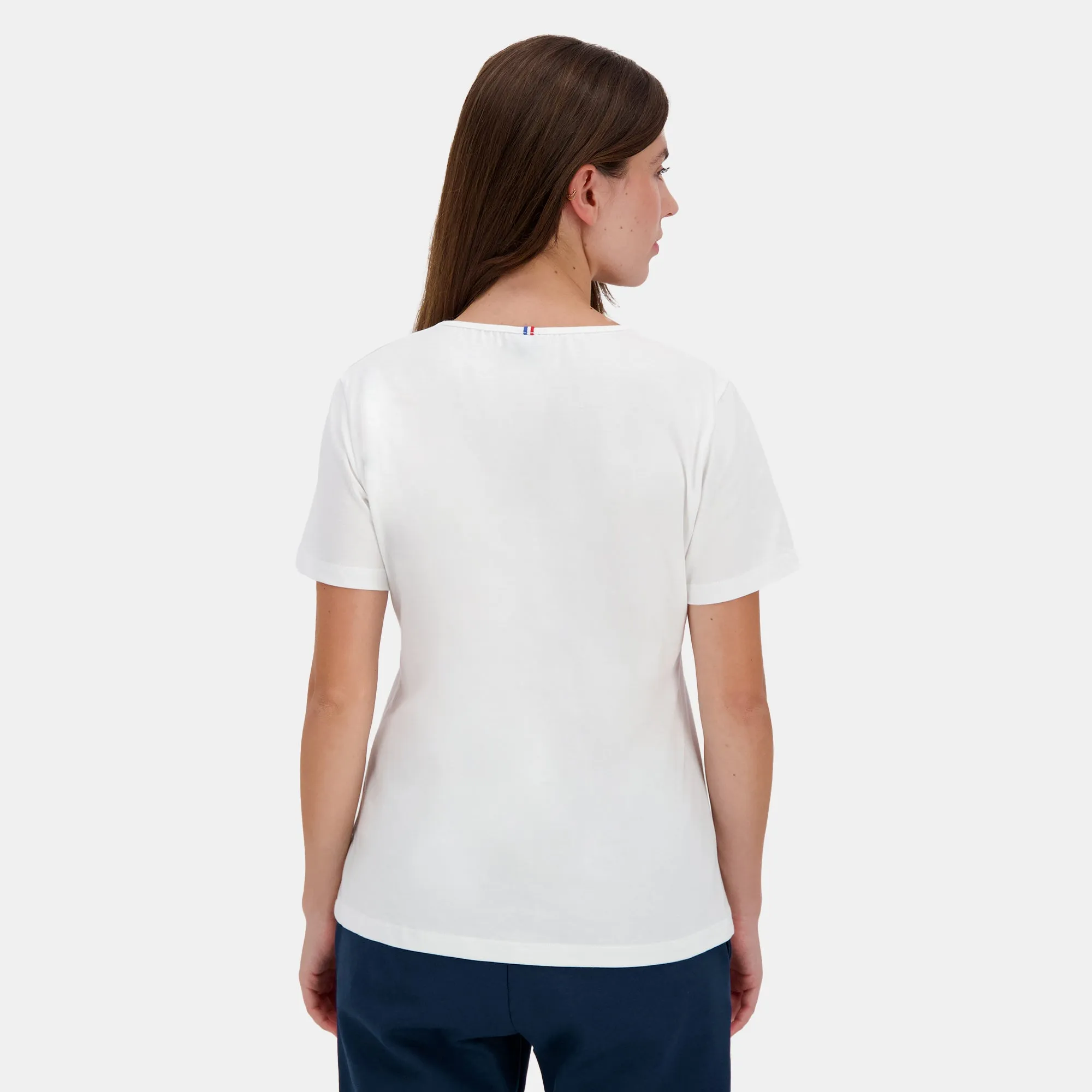 T-shirt col V Essentiel en jersey de coton sold by Le Coq Sportif product image thumbnail 4