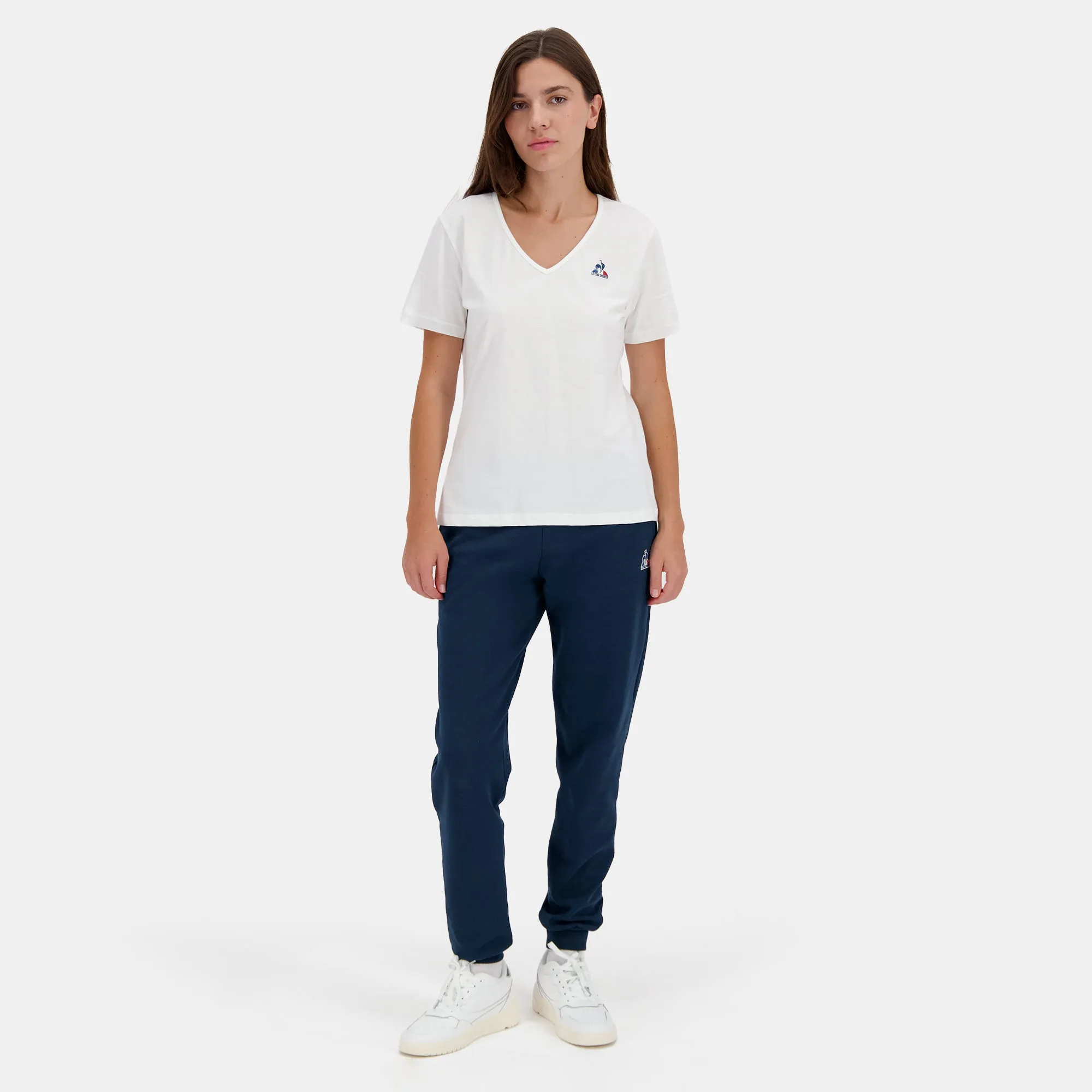 T-shirt col V Essentiel en jersey de coton sold by Le Coq Sportif product image thumbnail 5
