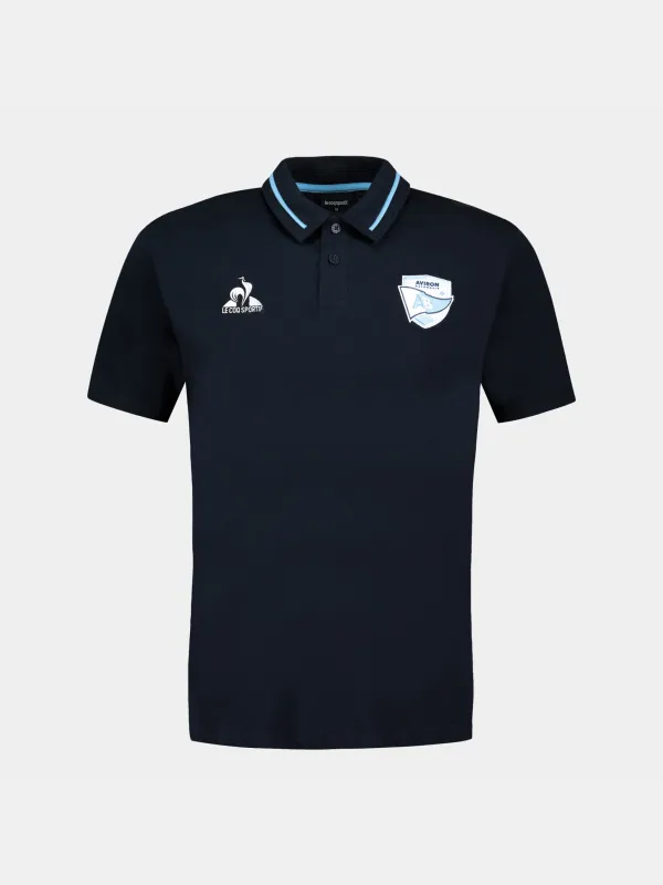 2520804-AB PRESTIGE Polo SS N°1 M sky captain | Polo Homme made by Le Coq Sportif