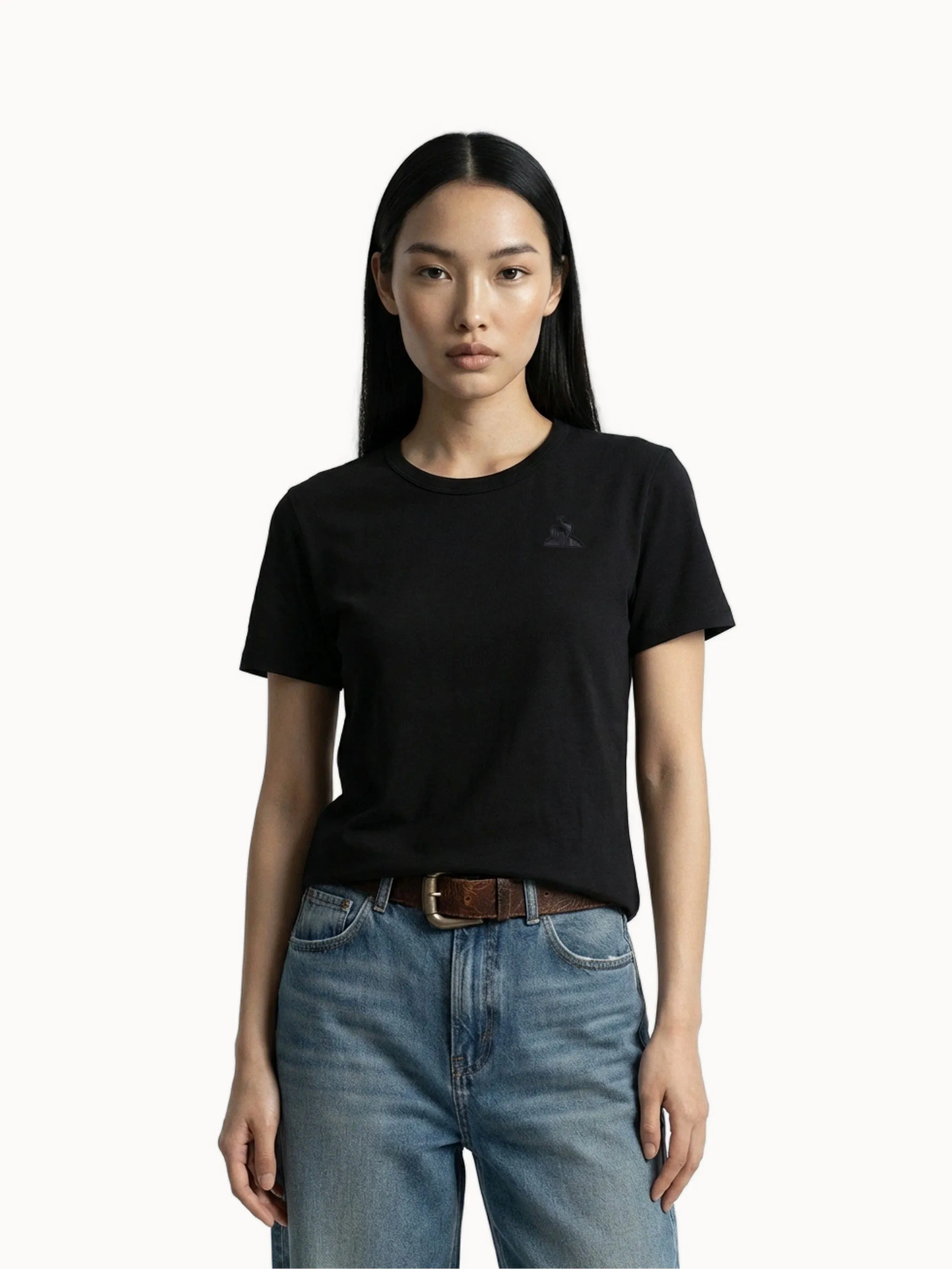 T-shirt Essentiel en jersey avec logo brodé ton sur ton sold by Le Coq Sportif