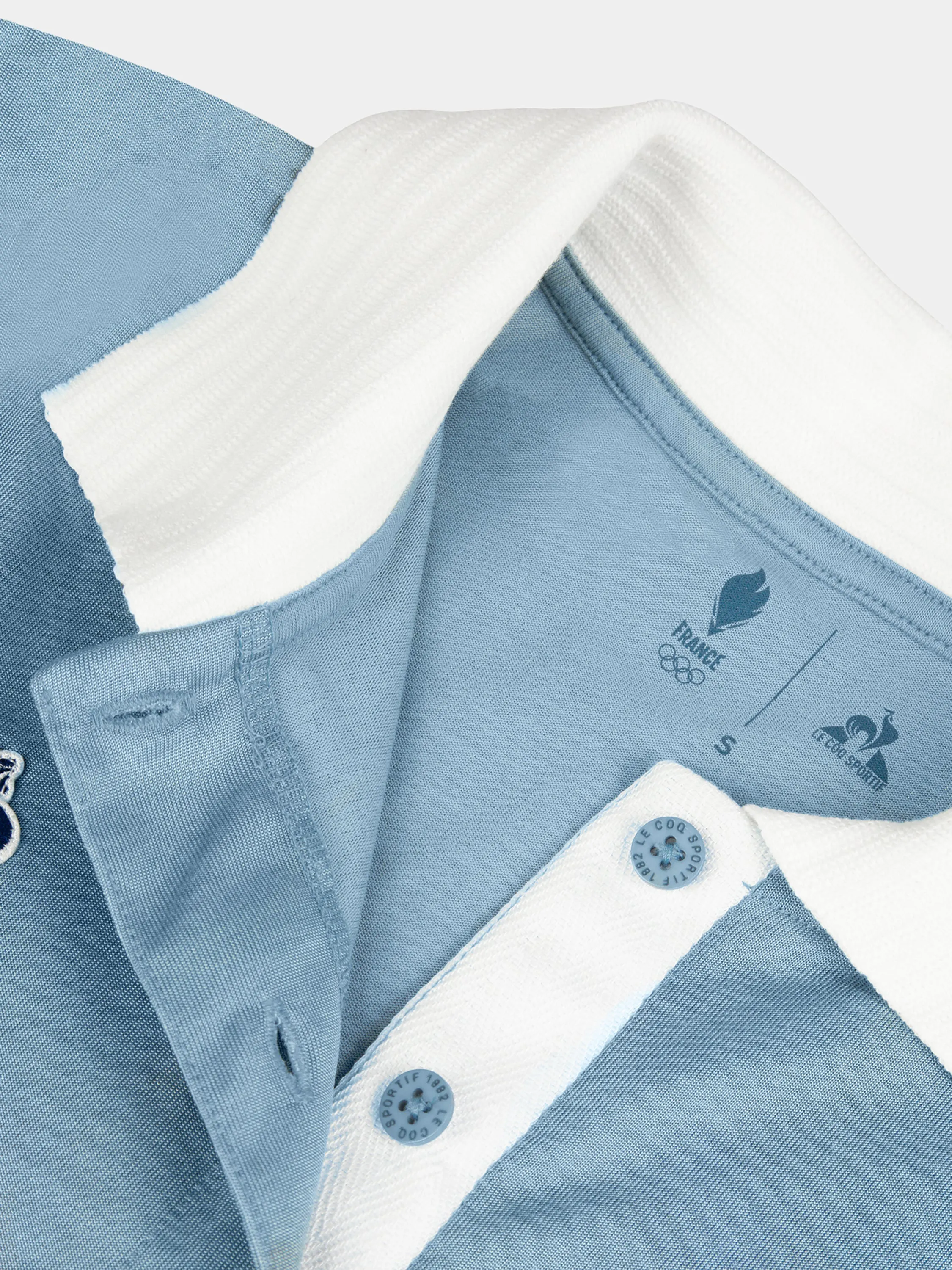 Polo Équipe de France Olympique 2026 en jersey technique sold by Le Coq Sportif product image thumbnail 5
