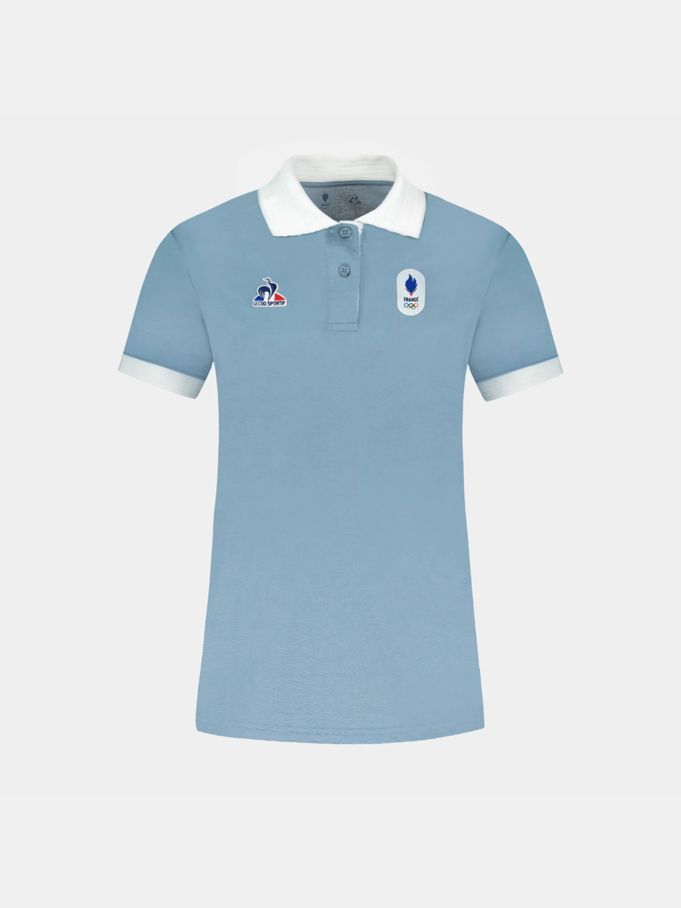 Polo Équipe de France Olympique 2026 en jersey technique sold by Le Coq Sportif