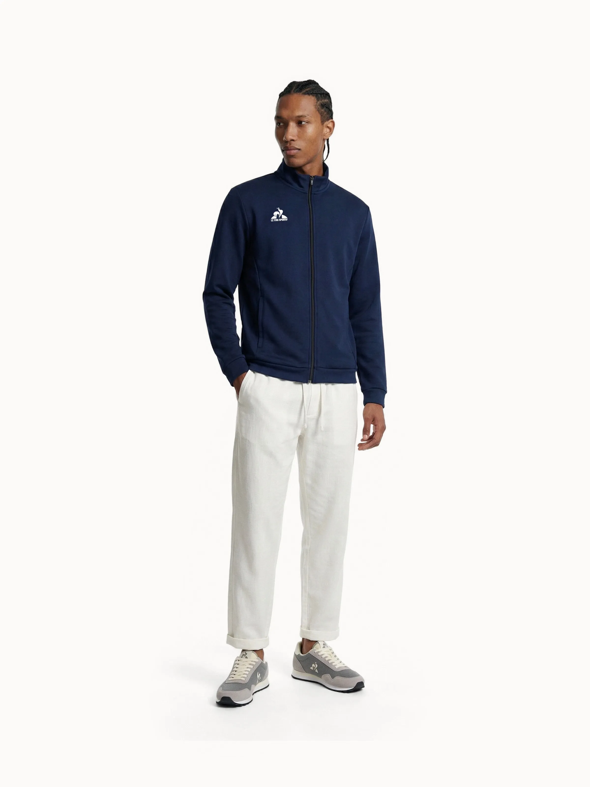 Veste zippée avec détails tricolores sold by Le Coq Sportif product image thumbnail 4