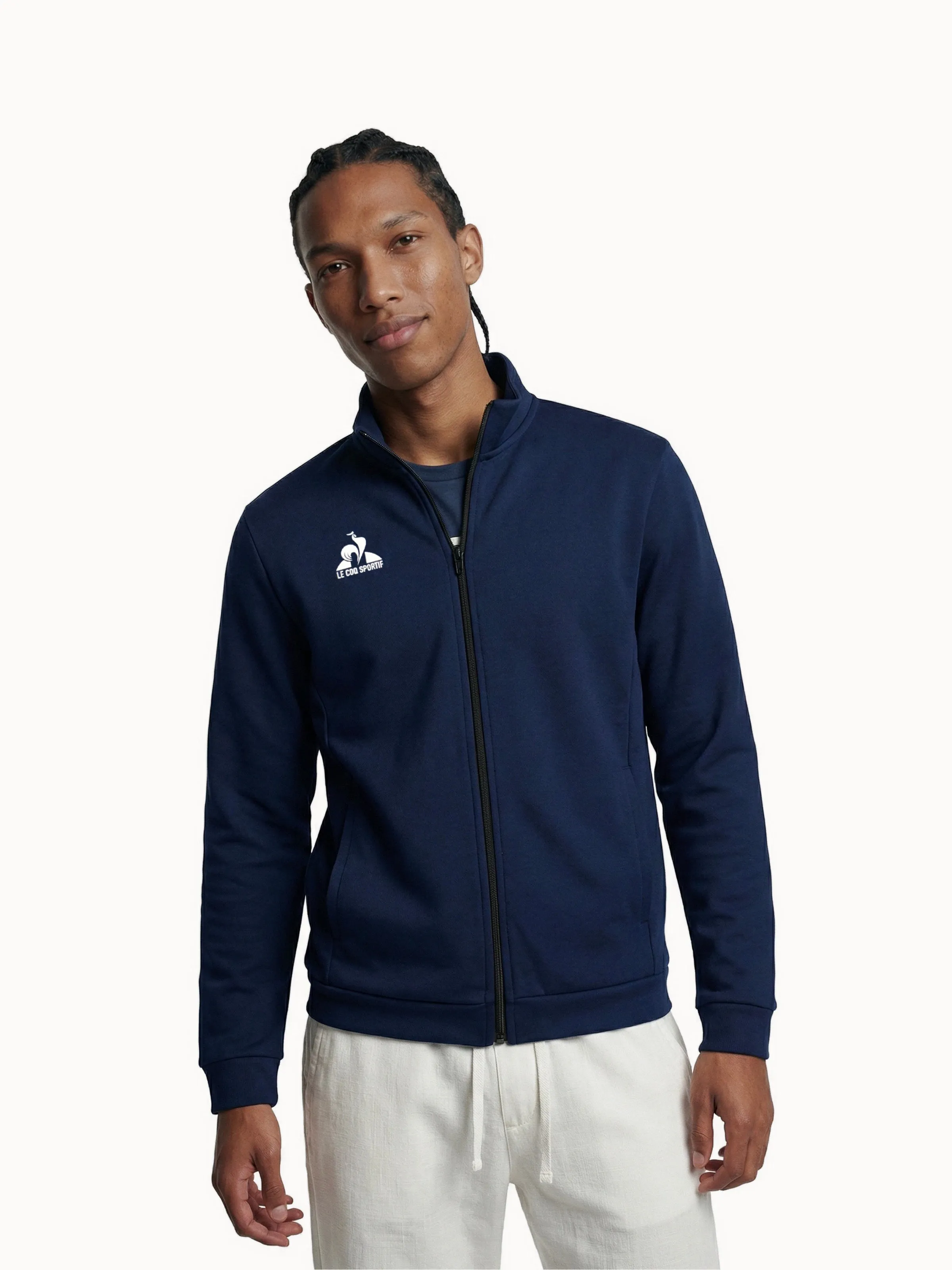 Veste zippée avec détails tricolores sold by Le Coq Sportif