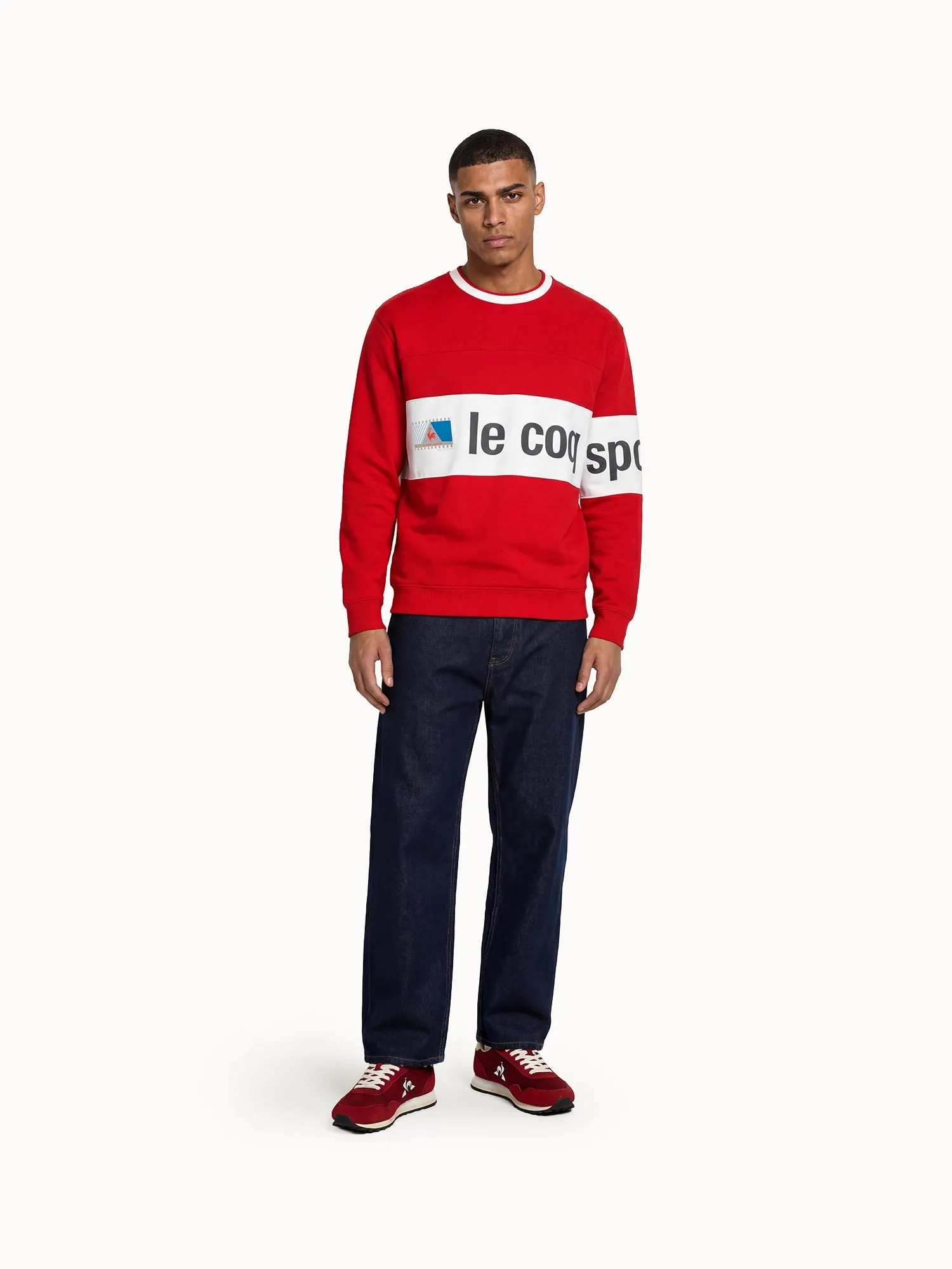 Sweat Archive col rond relax en double face sold by Le Coq Sportif product image thumbnail 5