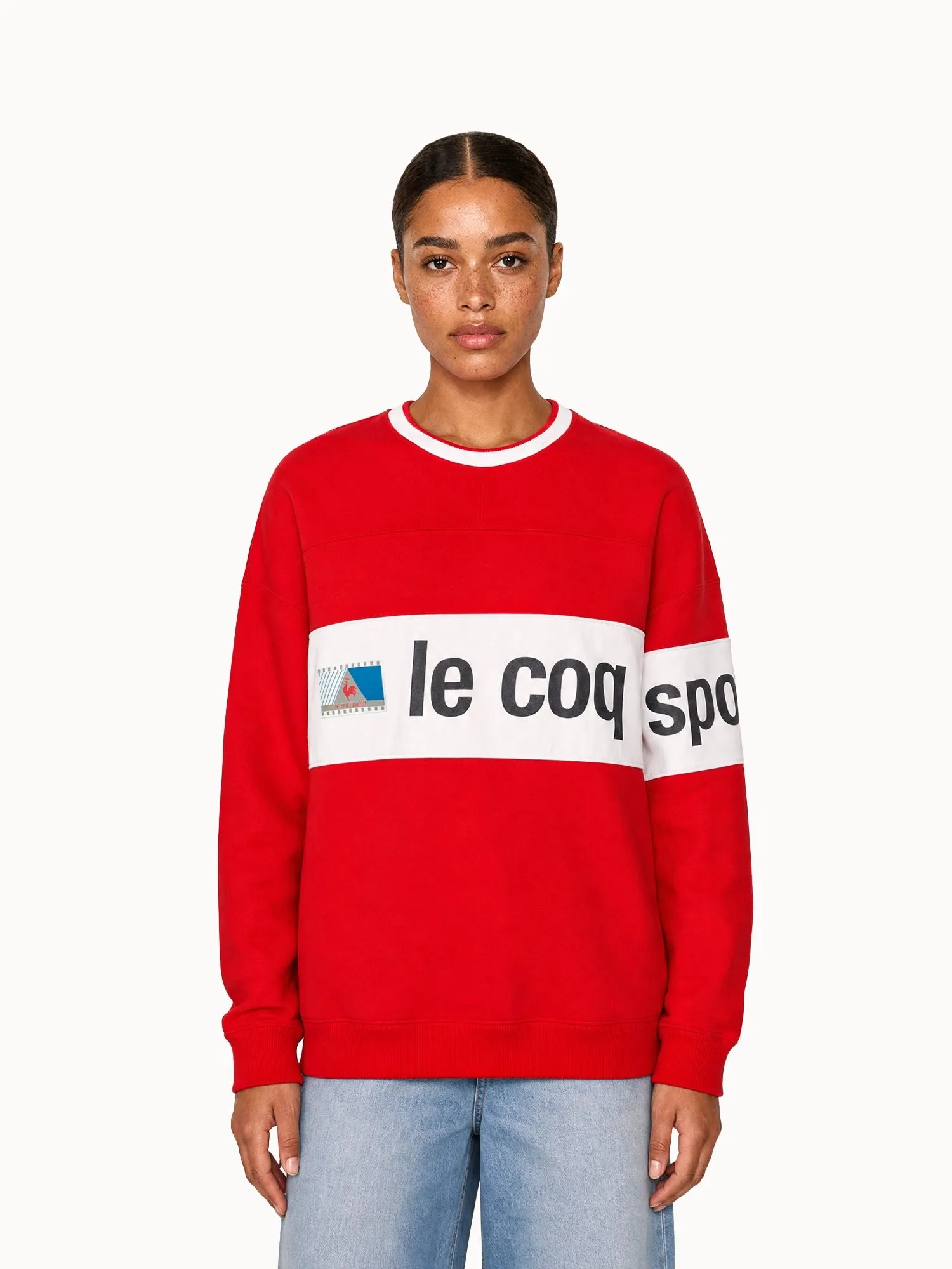 Sweat Archive col rond relax en double face sold by Le Coq Sportif product image thumbnail 2
