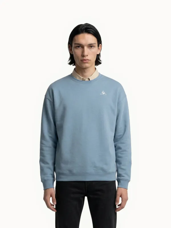 Sweat col rond relax en double face made by Le Coq Sportif